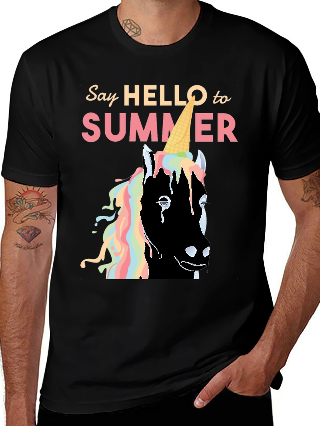 Variant 14 of Unicorn Ice Cream Summer Graphic Tee