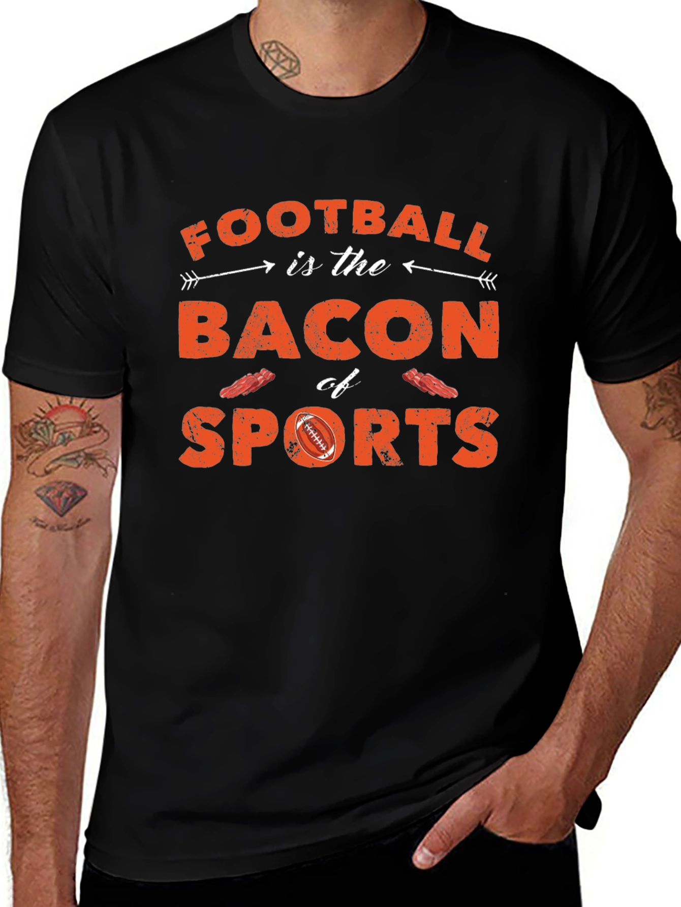 Variant 25 of Football is Bacon of Sports T-Shirt