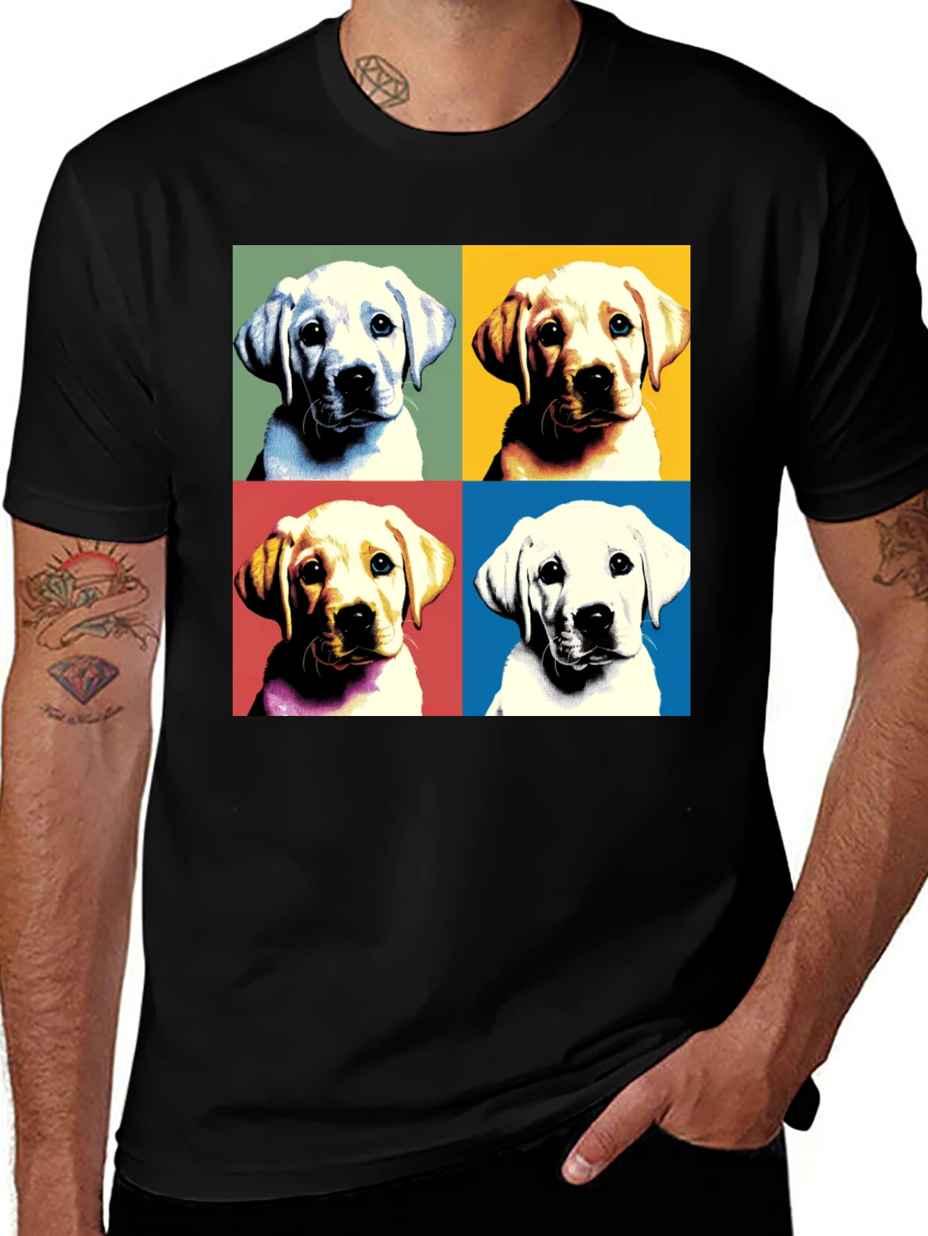 Variant 24 of Pop Art Labrador T-Shirt - Unique Dog Lover Design