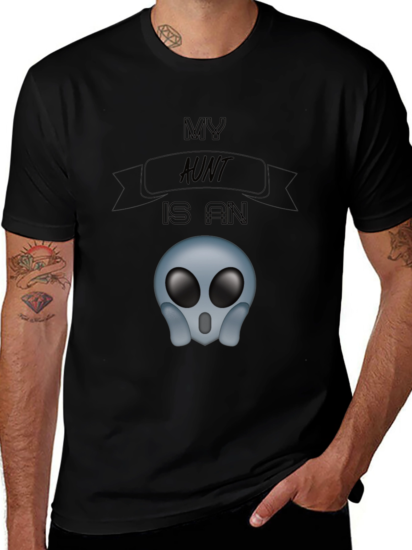 Variant 12 of My Aunt is an Alien T-Shirt - Unisex Crew Neck Tee