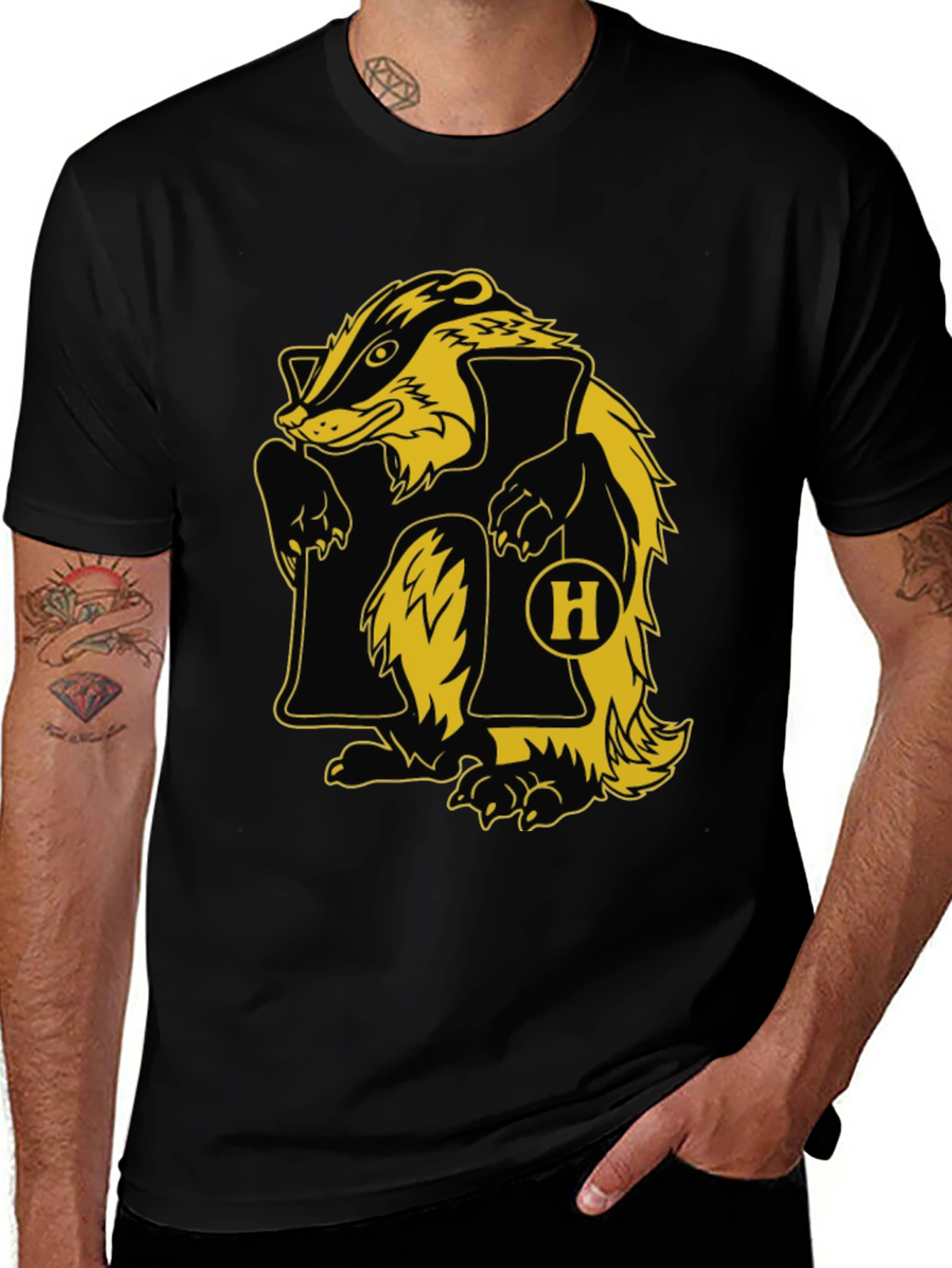 Variant 19 of Honey Badger Don't Care T-Shirt