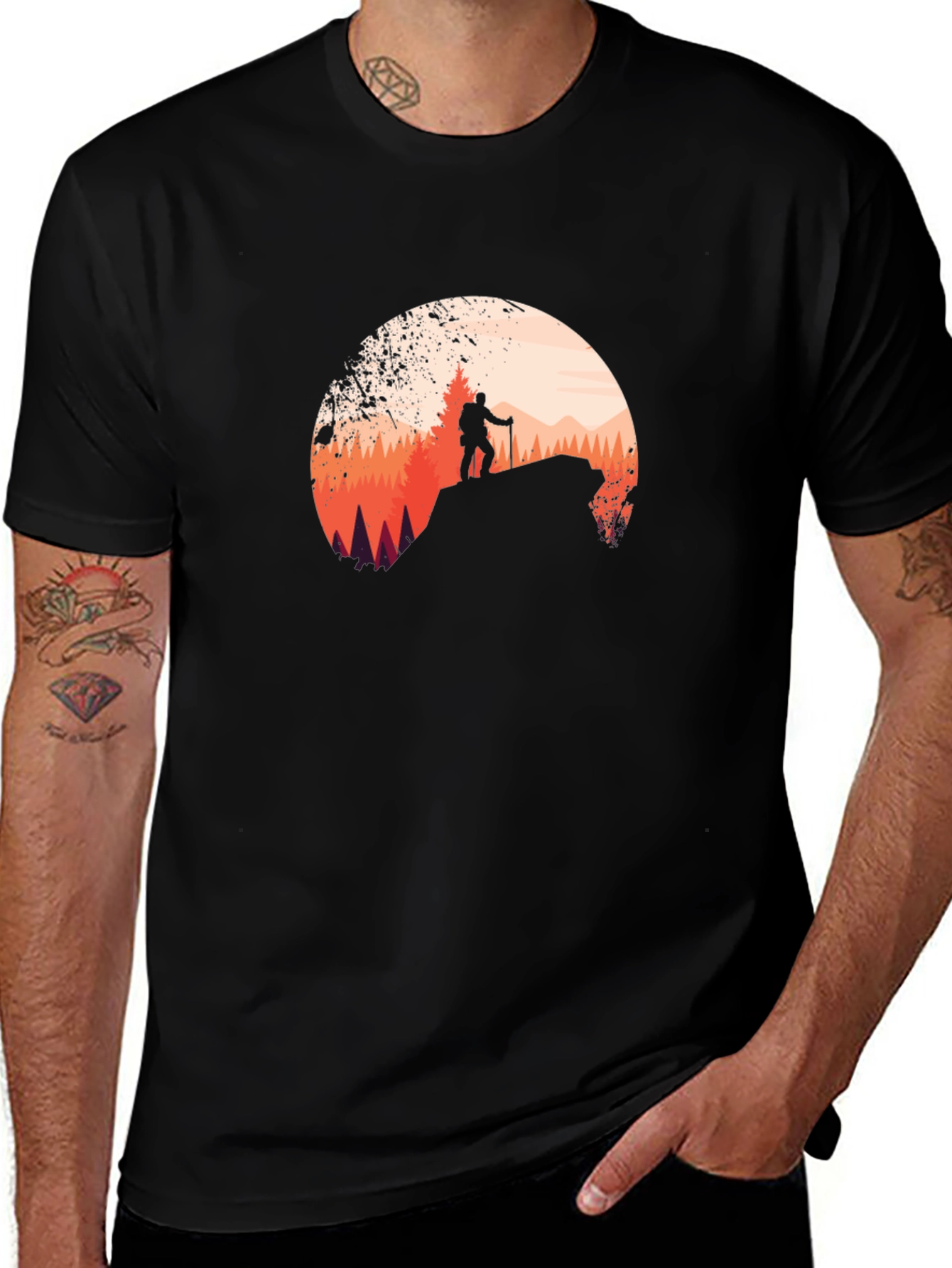 Variant 27 of Hiker Graphic Tee - Outdoor Adventure T-Shirt