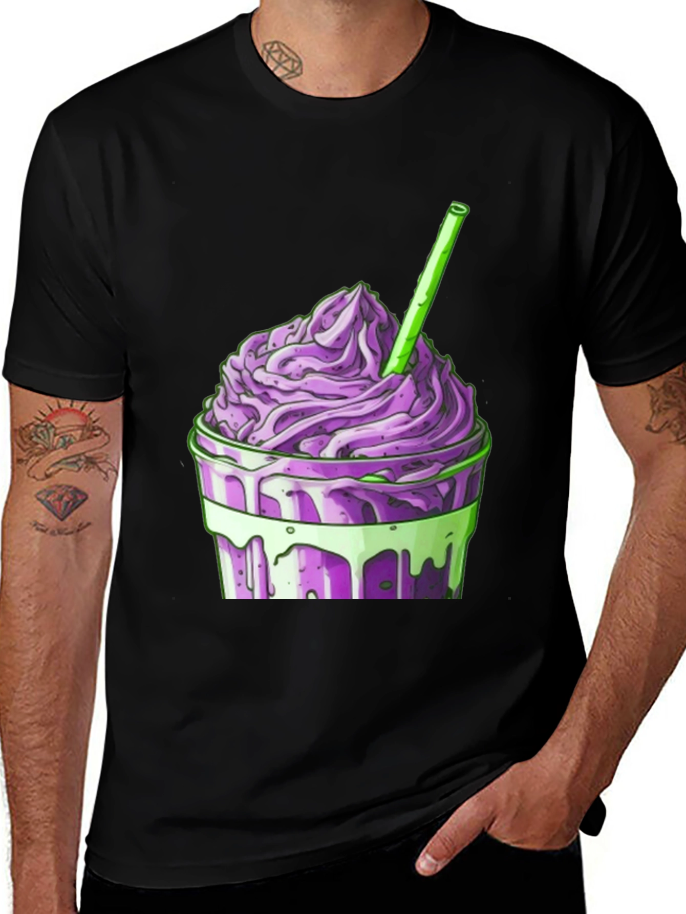 Variant 12 of Purple Smoothie Graphic T-Shirt