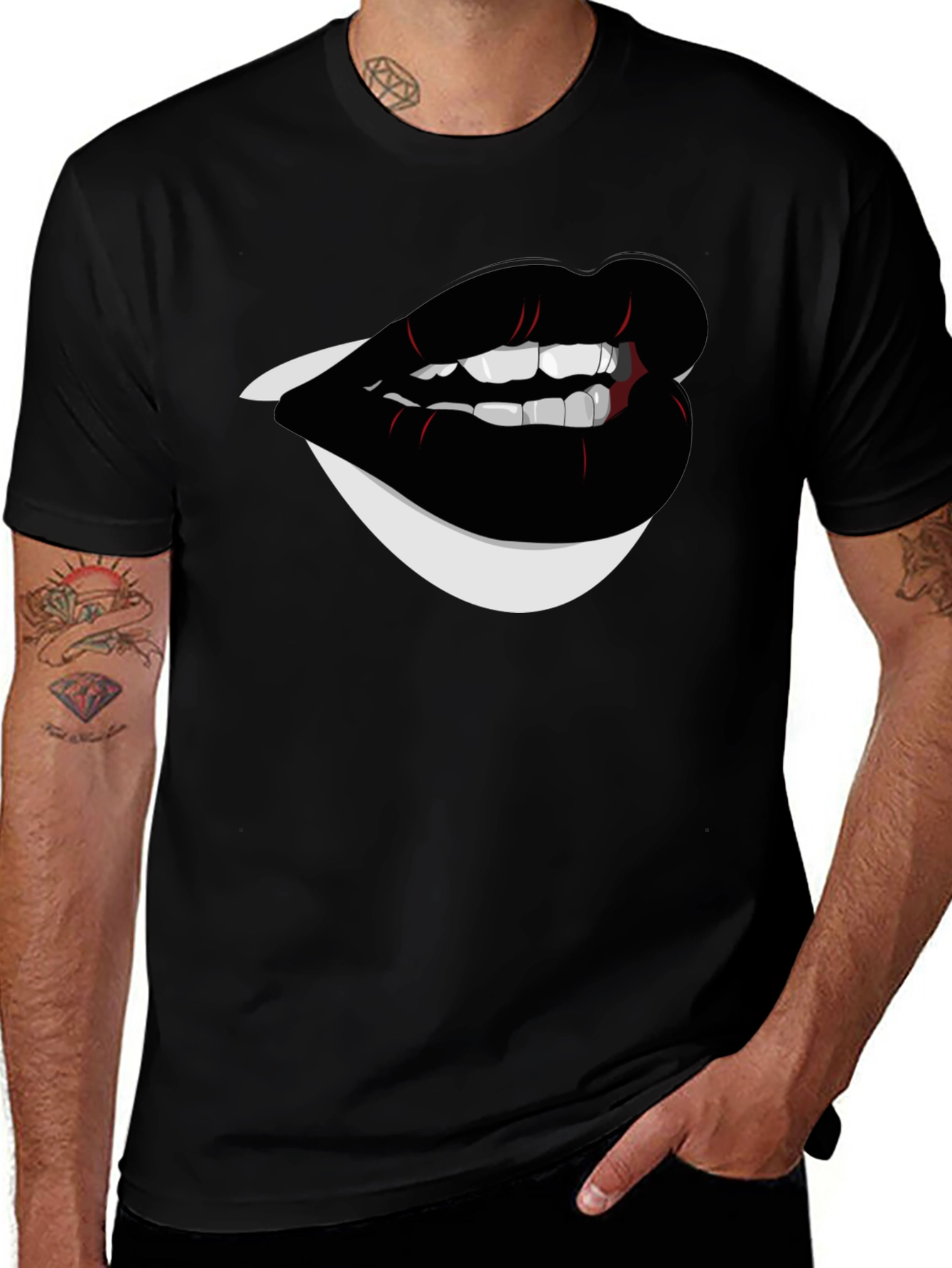 Variant 6 of Black Lips Graphic Tee - Edgy Style