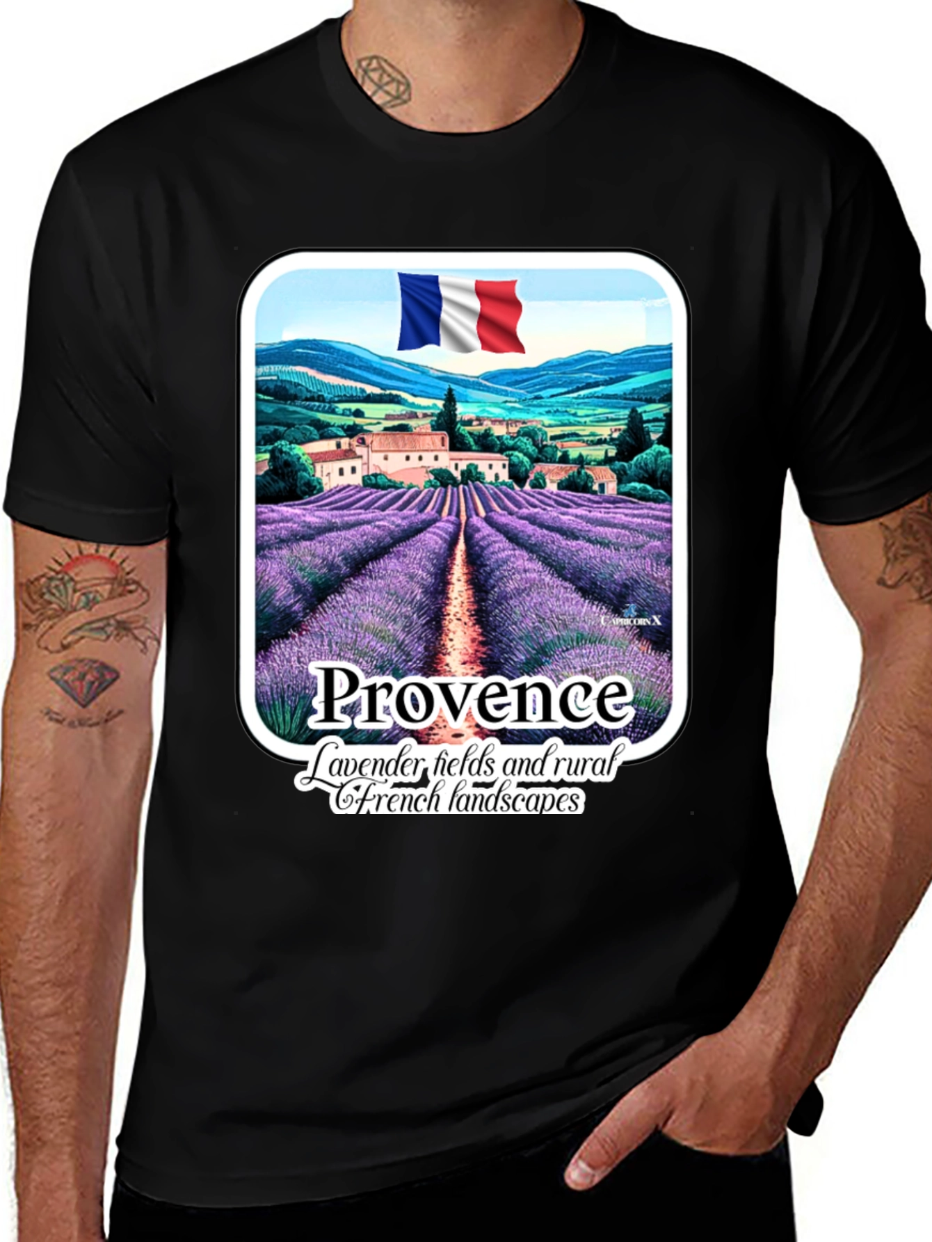 Provence Lavender Fields T-Shirt - French Landscape Tee