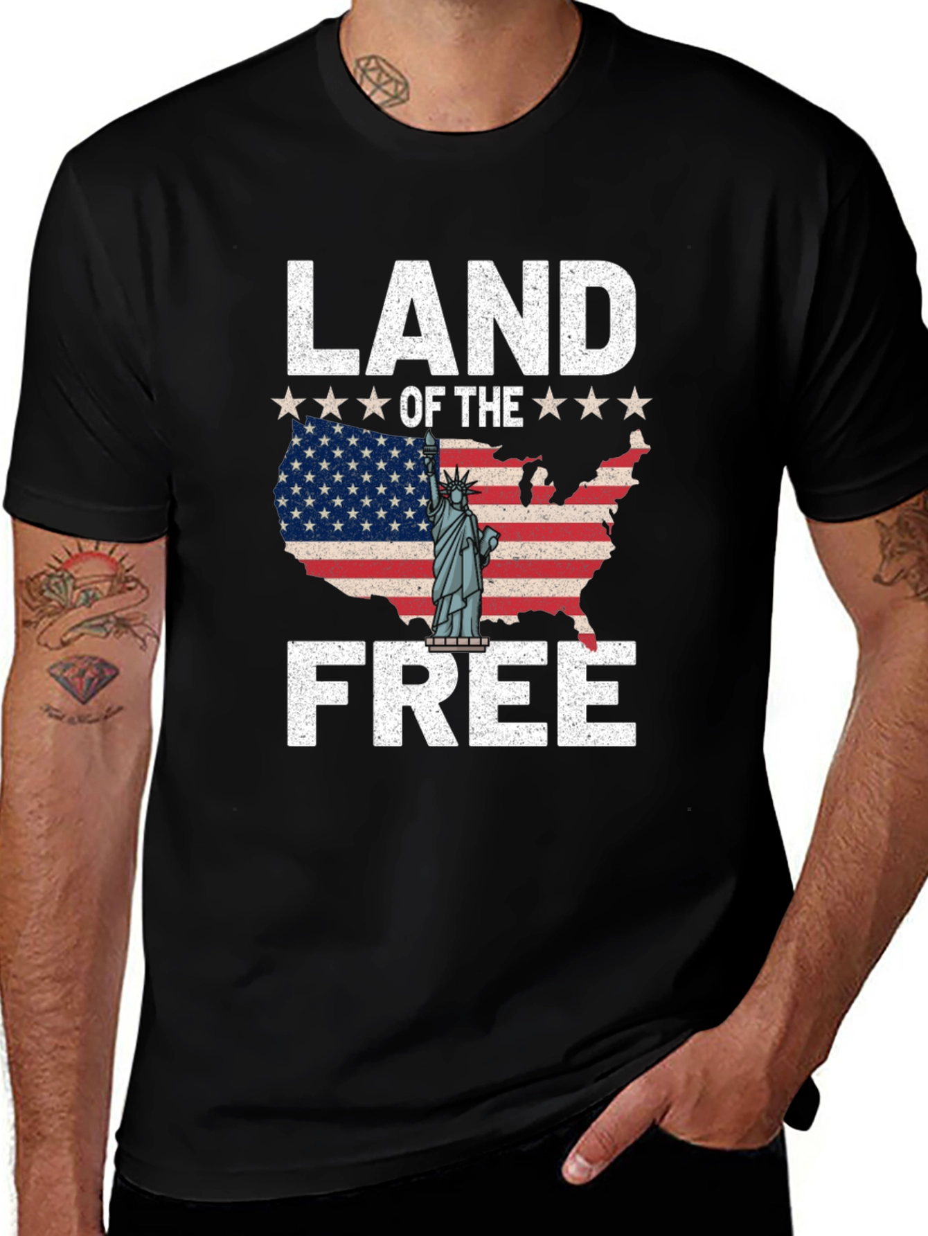 Variant 5 of Land of the Free Patriotic T-Shirt