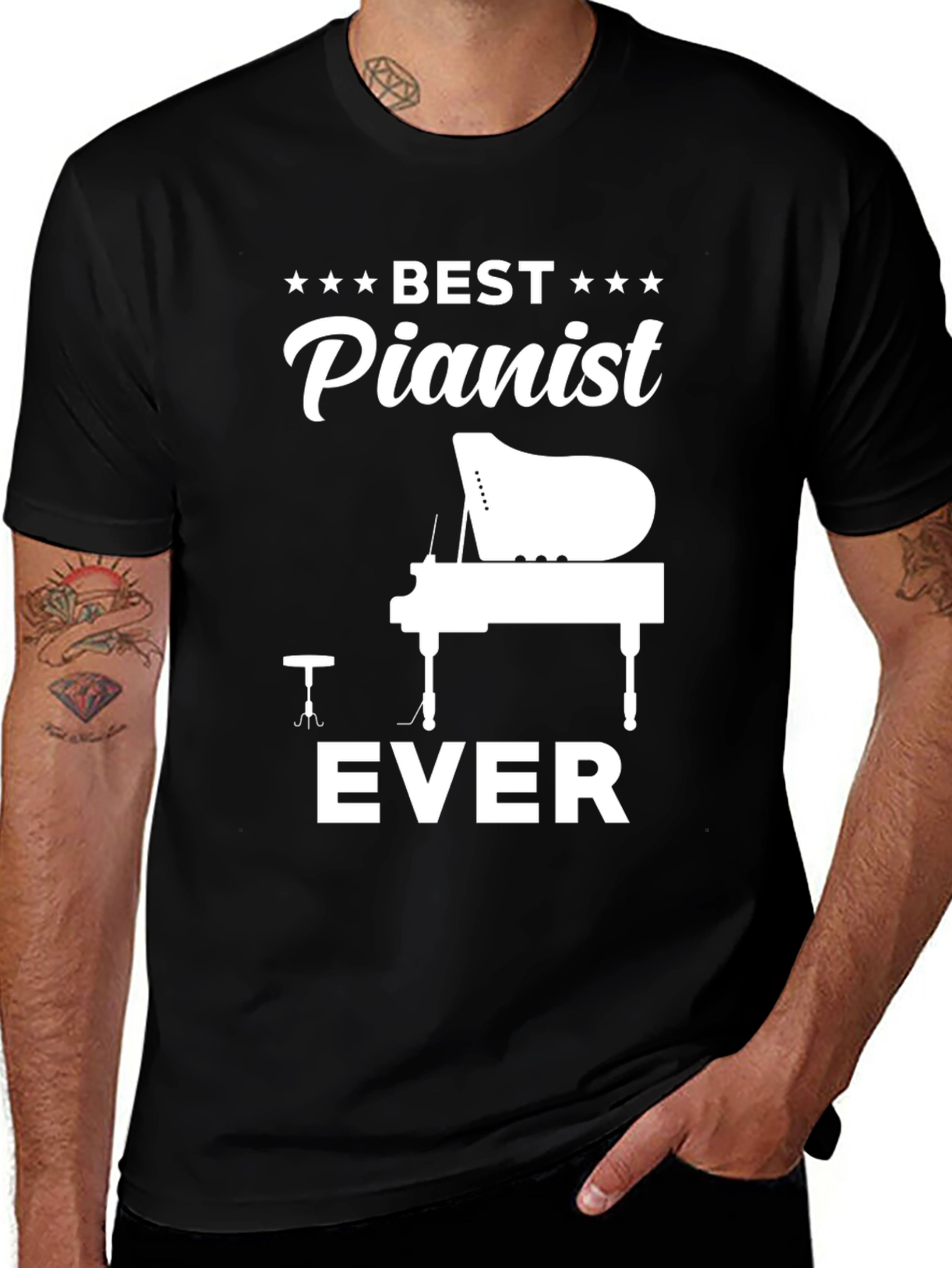 Variant 5 of Best Pianist Ever T-Shirt - Music Lover Gift