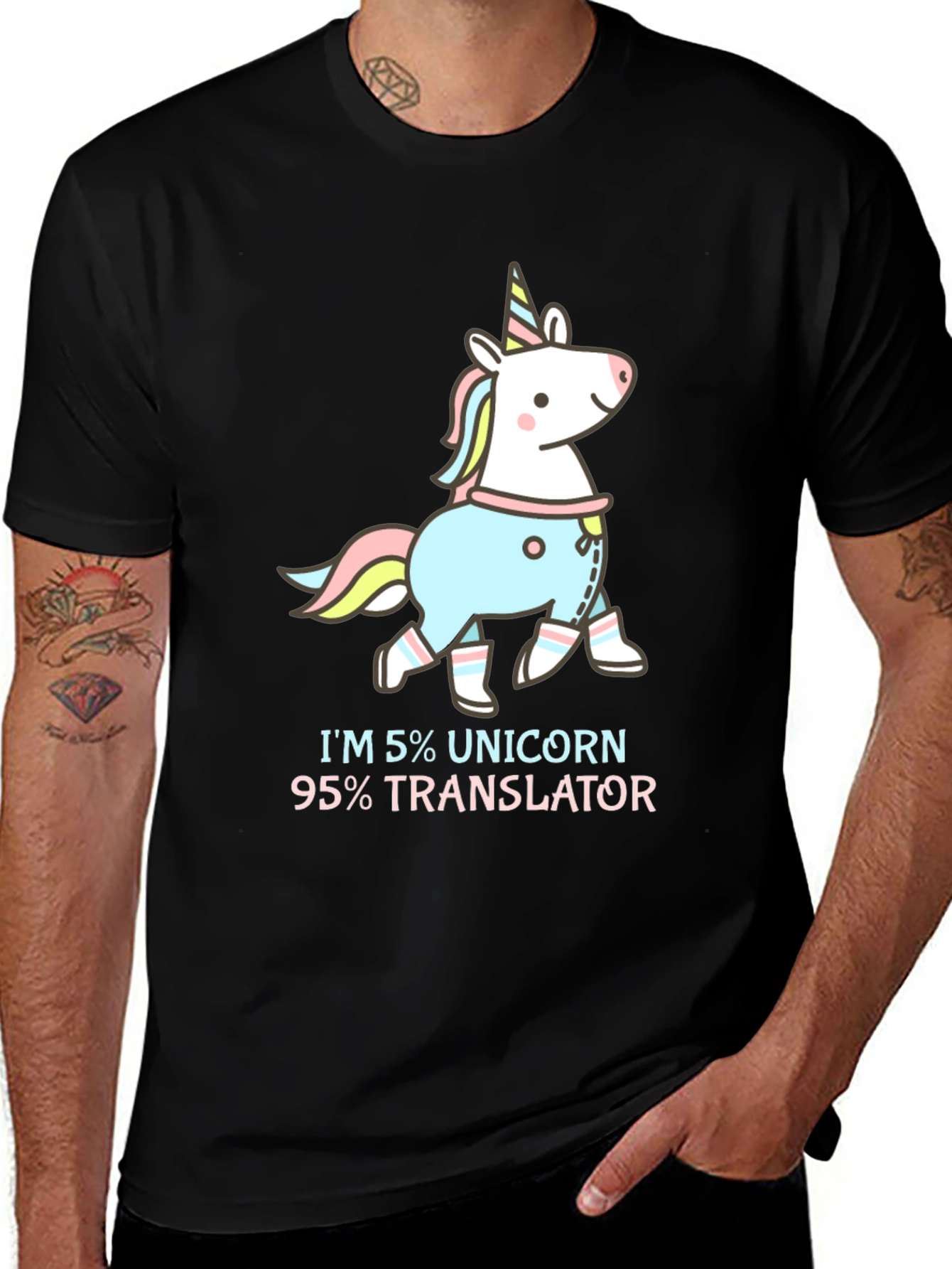 Variant 18 of Unicorn Translator Graphic T-Shirt