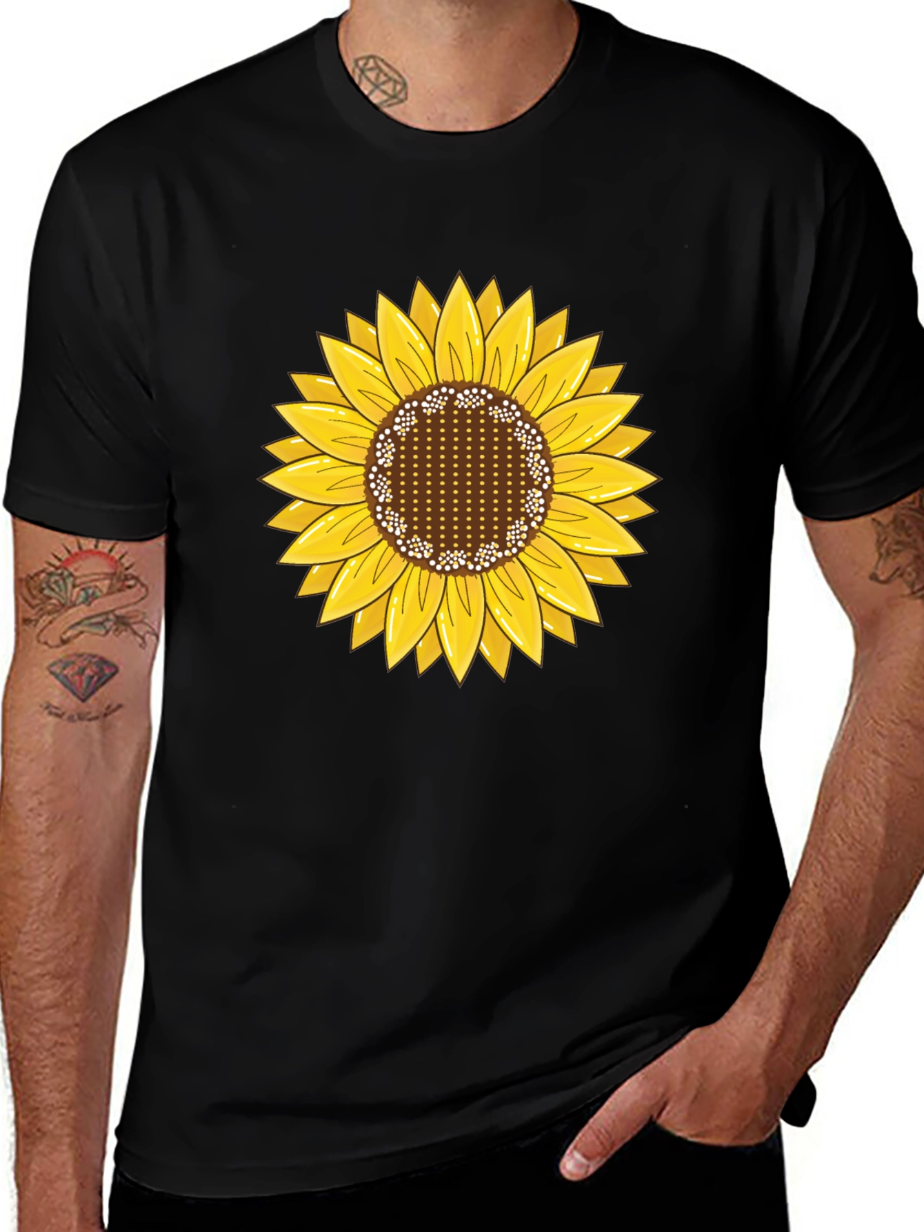 Variant 3 of Sunflower Graphic Print T-Shirt