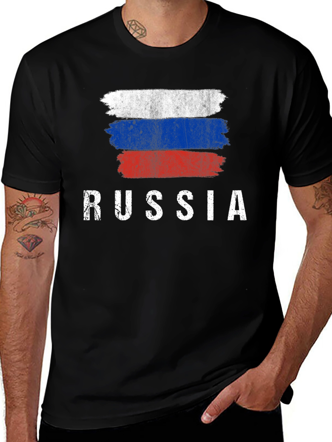 Russia Flag T-Shirt - Patriotic Graphic Tee