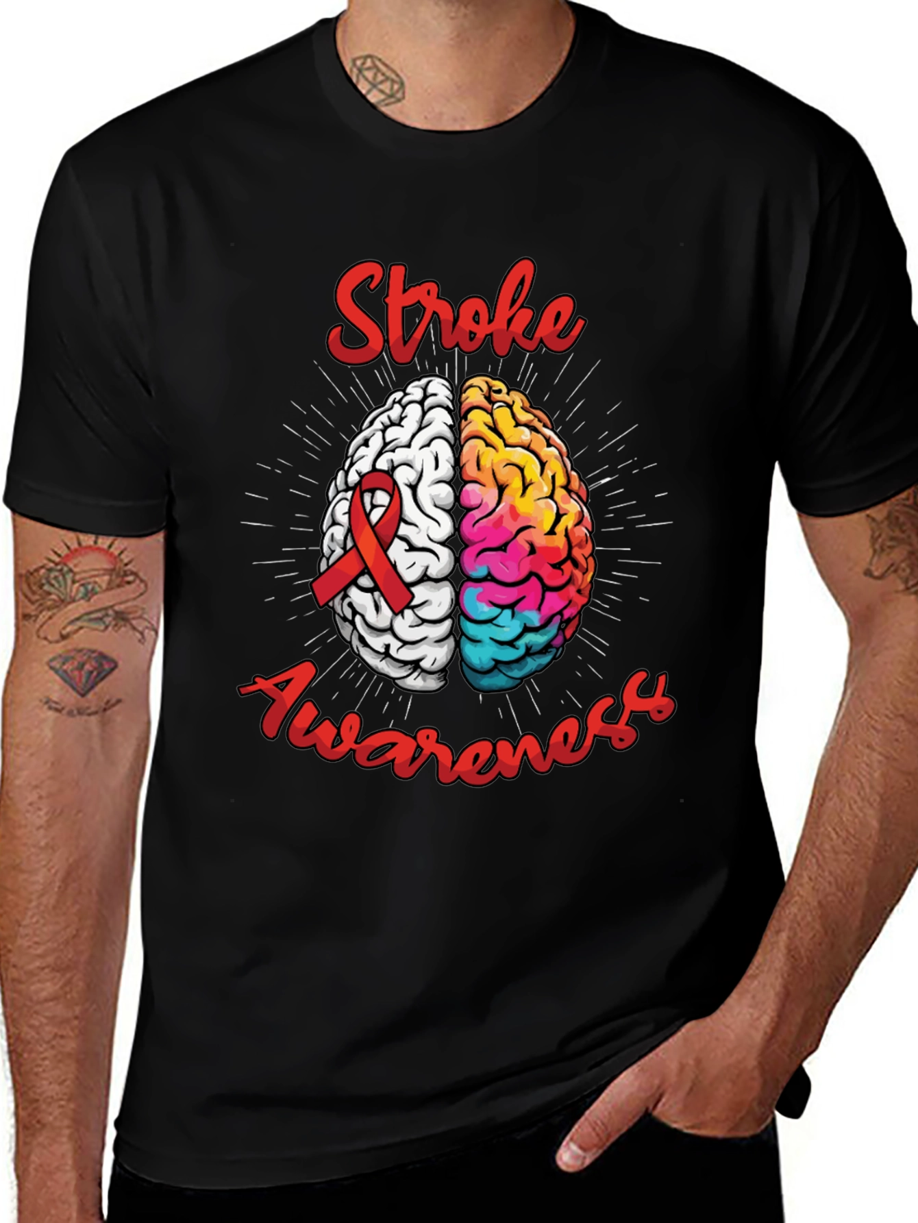 Stroke Awareness Brain T-Shirt