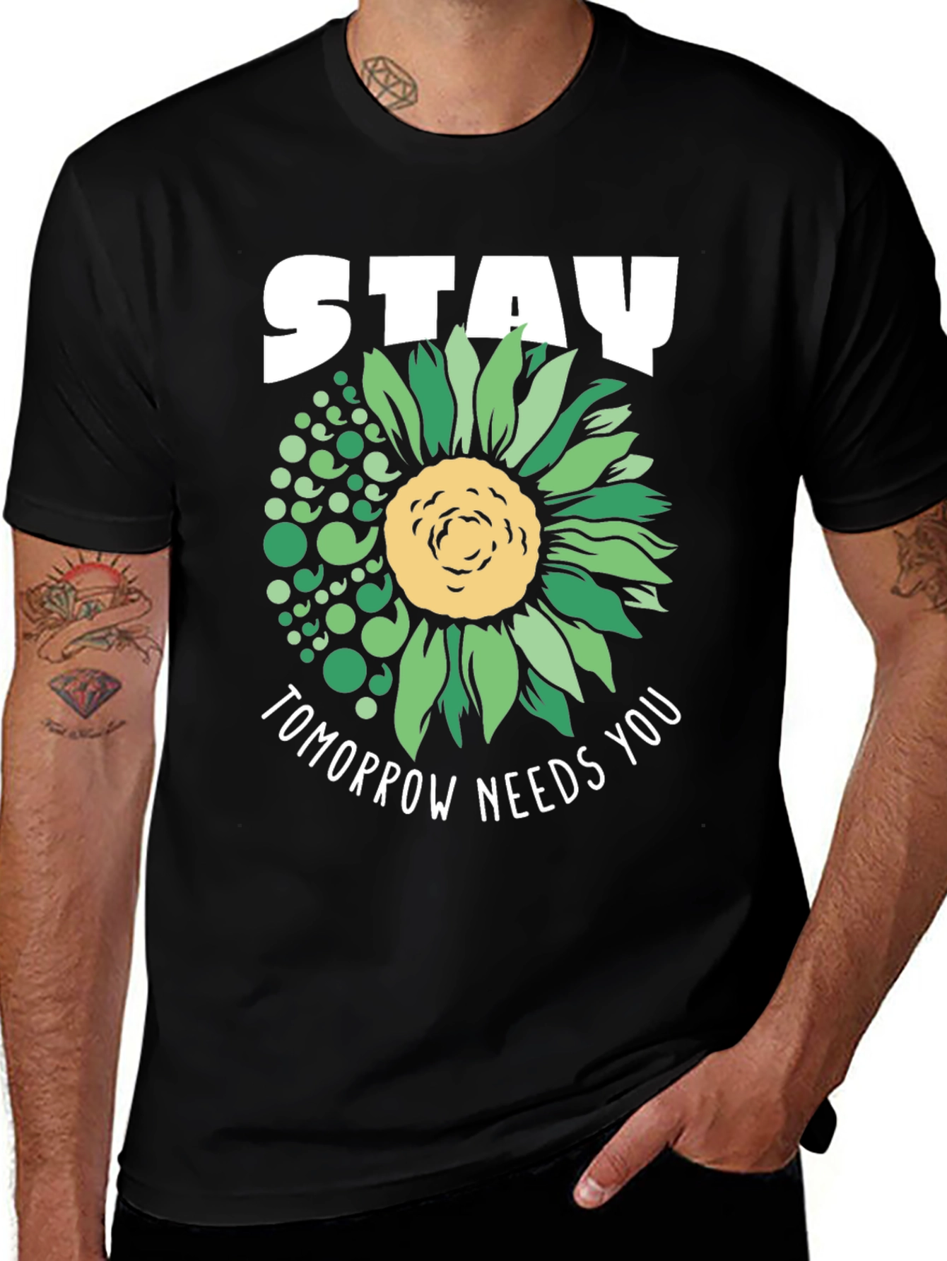 Variant 27 of Stay Sunflower Graphic Tee