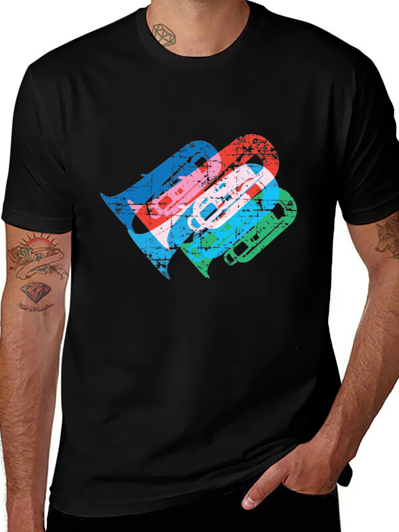 Variant 20 of Retro Cassette Tape T-Shirt - Vintage Music Lover Tee