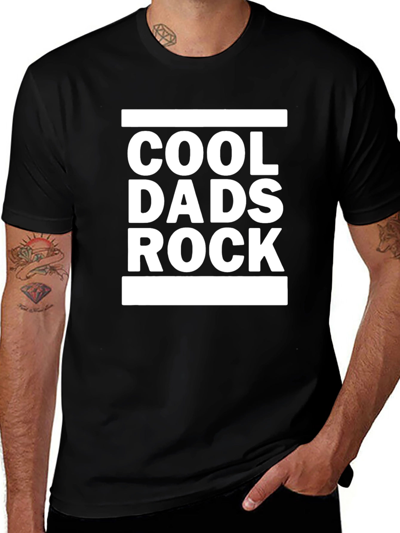 Variant 18 of Cool Dads Rock Black T-Shirt