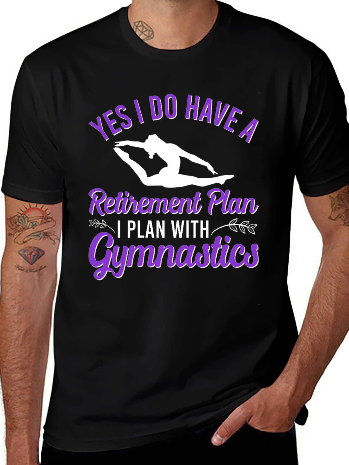 Gymnastics Retirement Plan Graphic T-Shirt