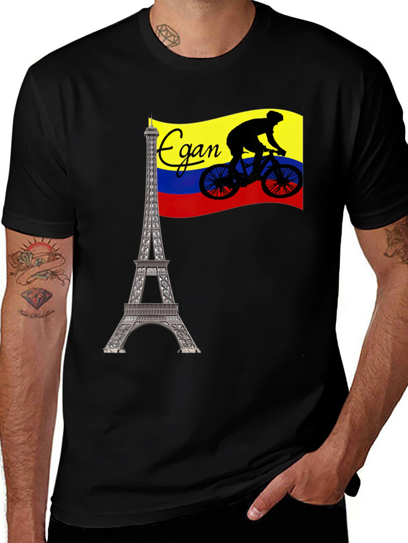 Variant 16 of Egan Bernal Cycling Tour T-Shirt