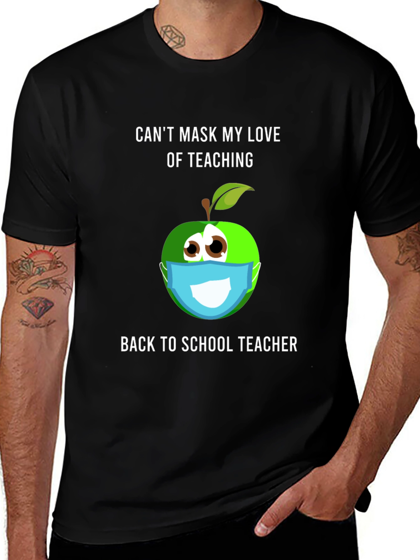 Variant 7 of Funny Teacher Mask T-Shirt - Back to School