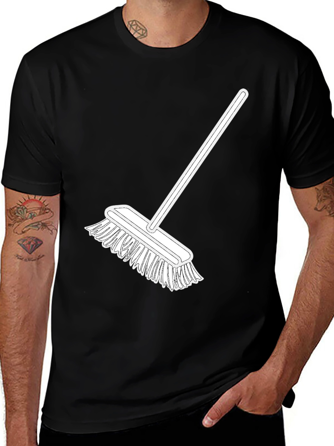 Variant 2 of Broom Graphic Tee - Clean Style