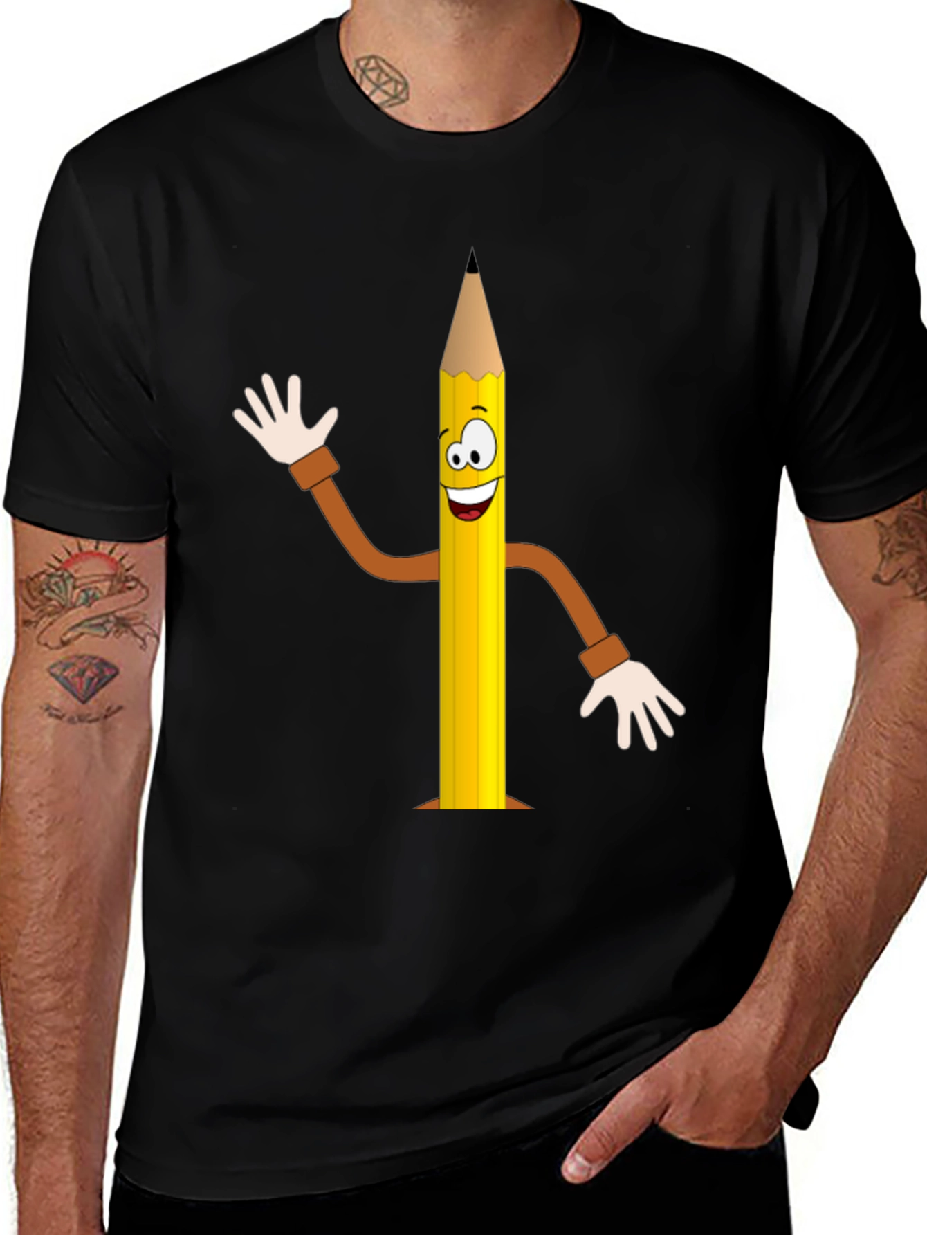 Variant 18 of Cartoon Pencil Graphic Tee