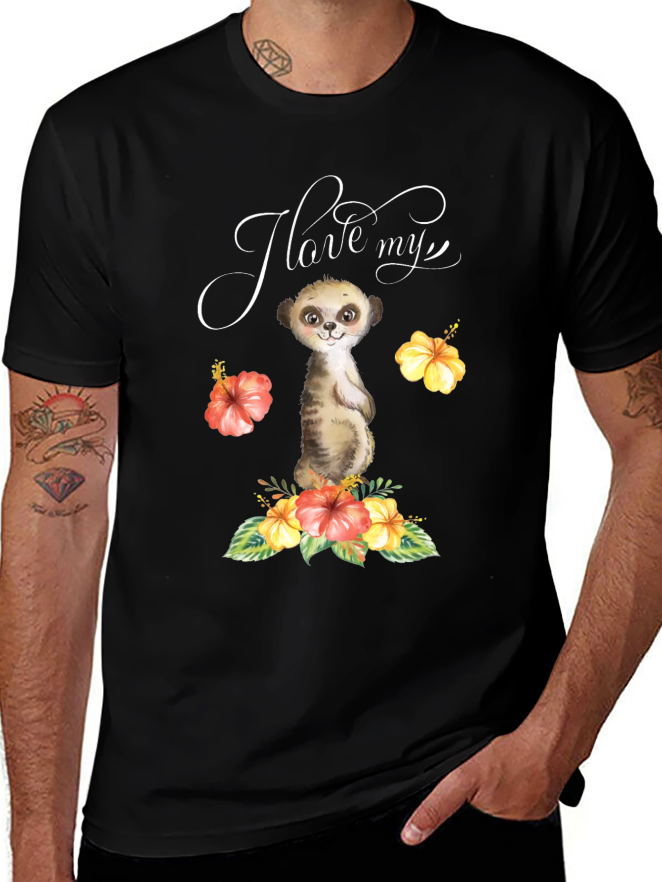 Variant 30 of I Love My Meerkat T-Shirt