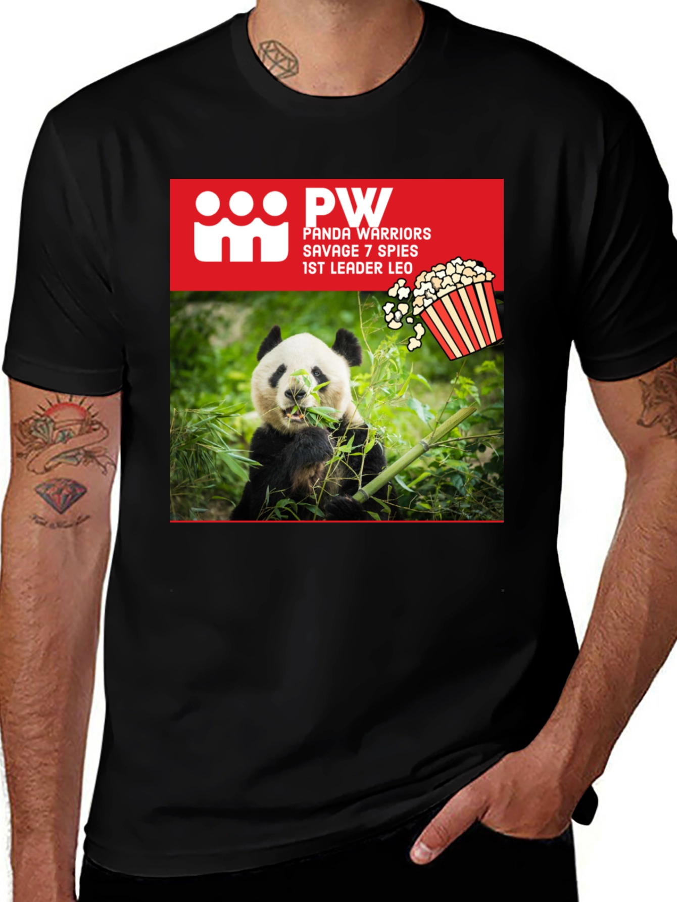 Variant 29 of Panda Warriors T-Shirt - Savage 7 Spies 1st Leader Leo