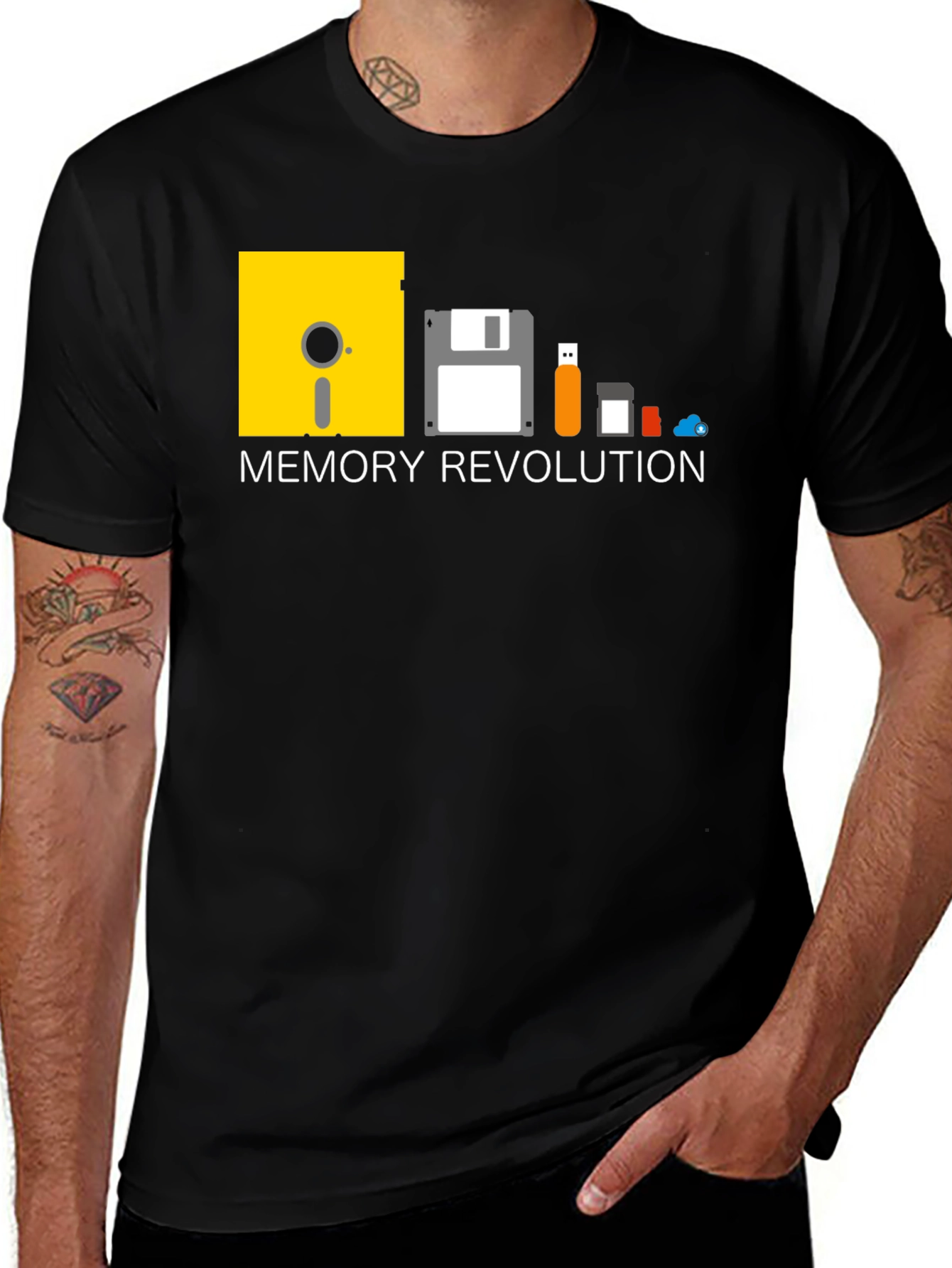 Memory Revolution T-Shirt - Geeky Tech Evolution Tee