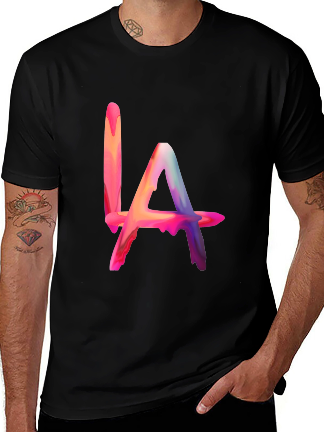 LA Drip Graphic Tee - Stylish & Comfortable