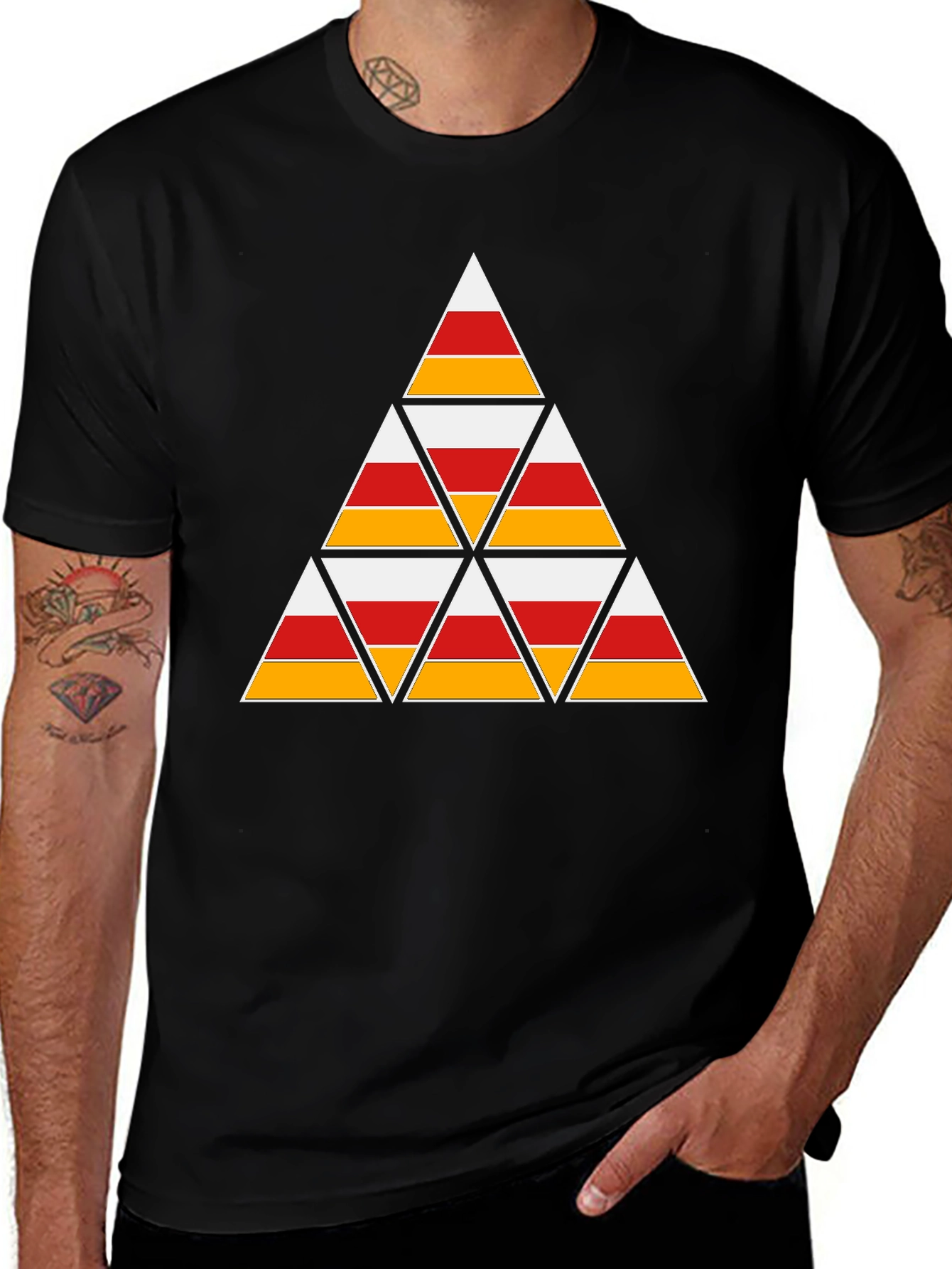 Candy Corn Triangle T-Shirt - Halloween Tee