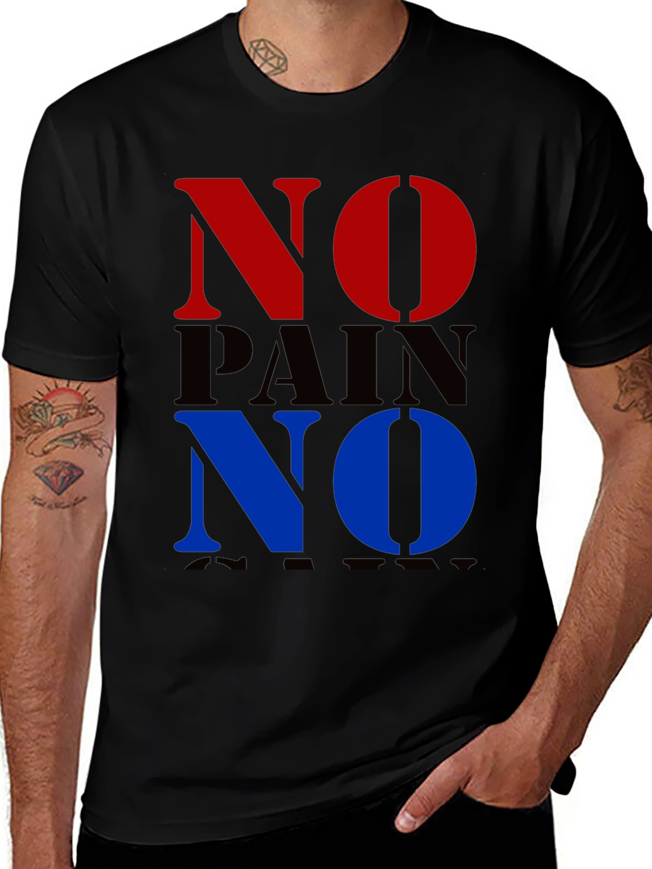 Variant 7 of No Pain No Gain Graphic T-Shirt
