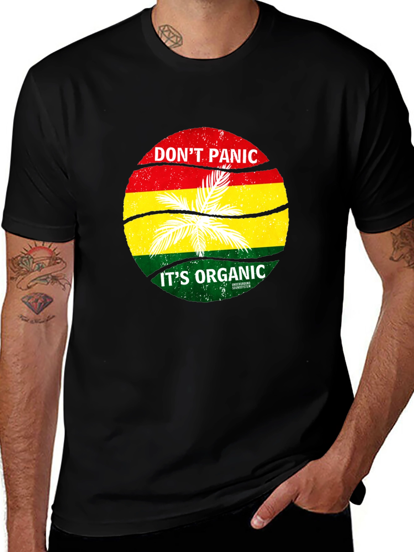 Variant 19 of Don't Panic It's Organic Graphic Tee