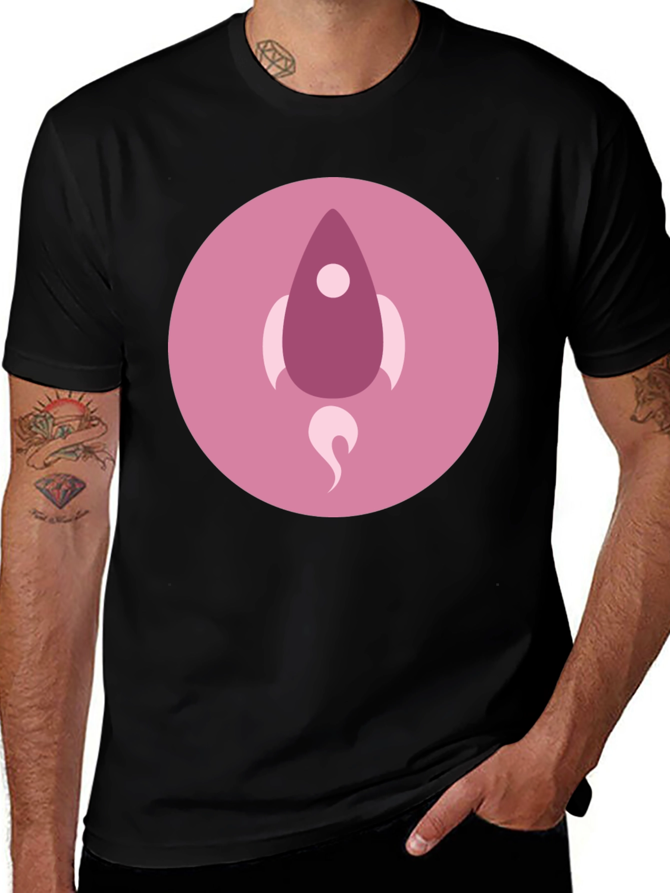 Variant 21 of Rocket Launch Graphic Tee - Soft Cotton Comfort