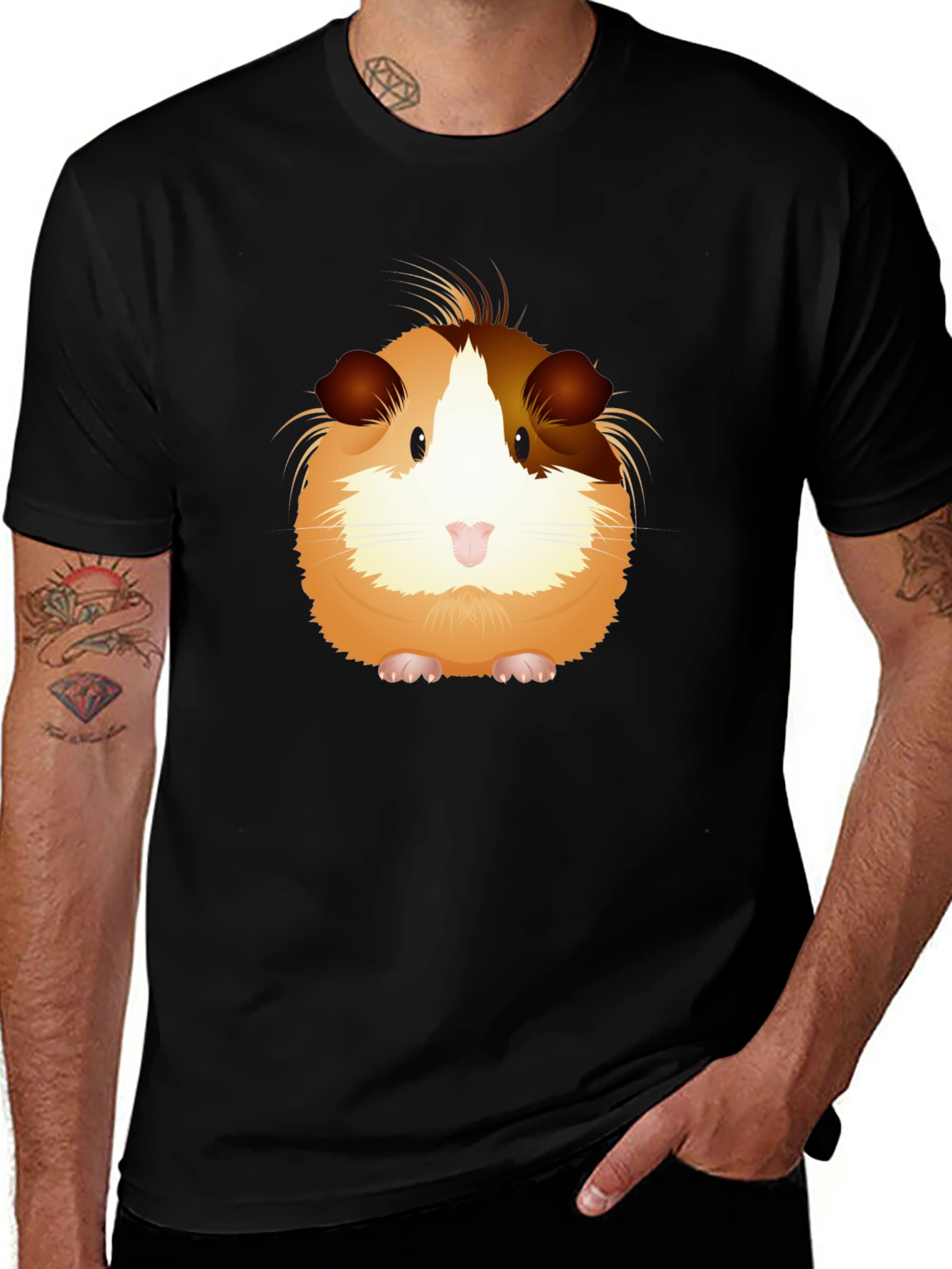 Guinea Pig Graphic T-Shirt - Cute Pet Design
