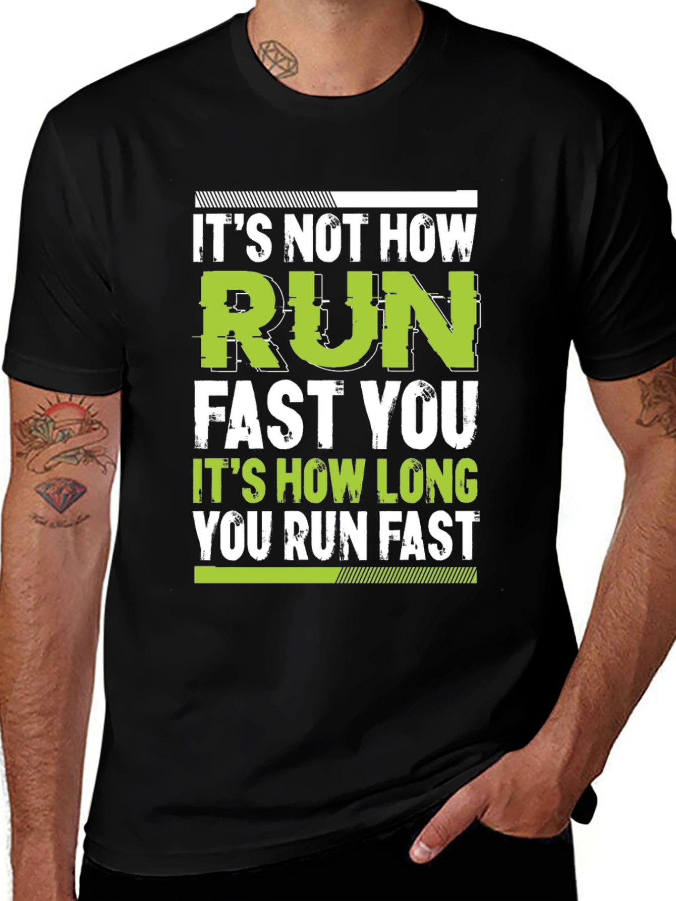 Variant 23 of It's Not How Fast You Run, Running T-Shirt