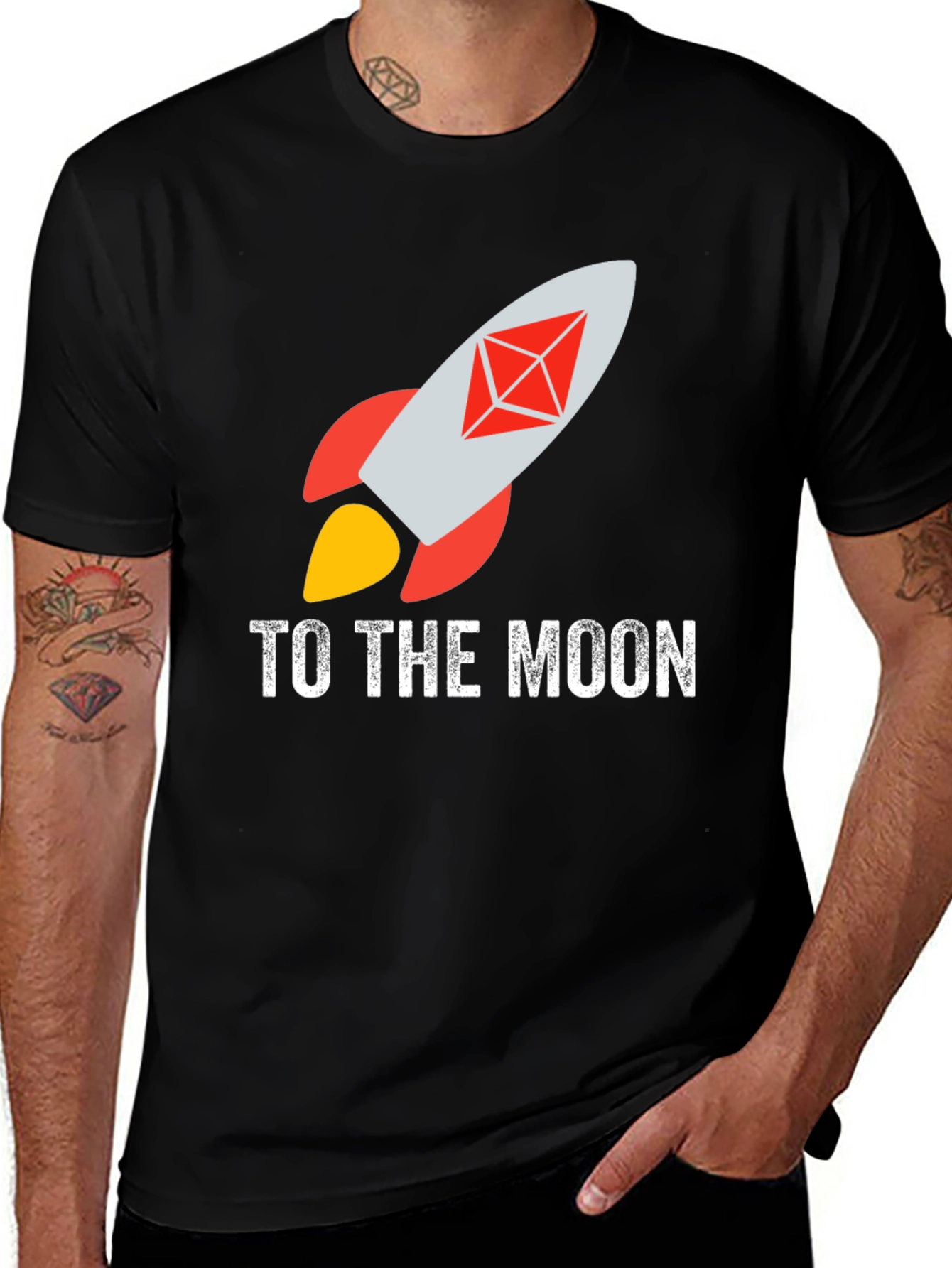 Ethereum Rocket to the Moon T-Shirt Crypto