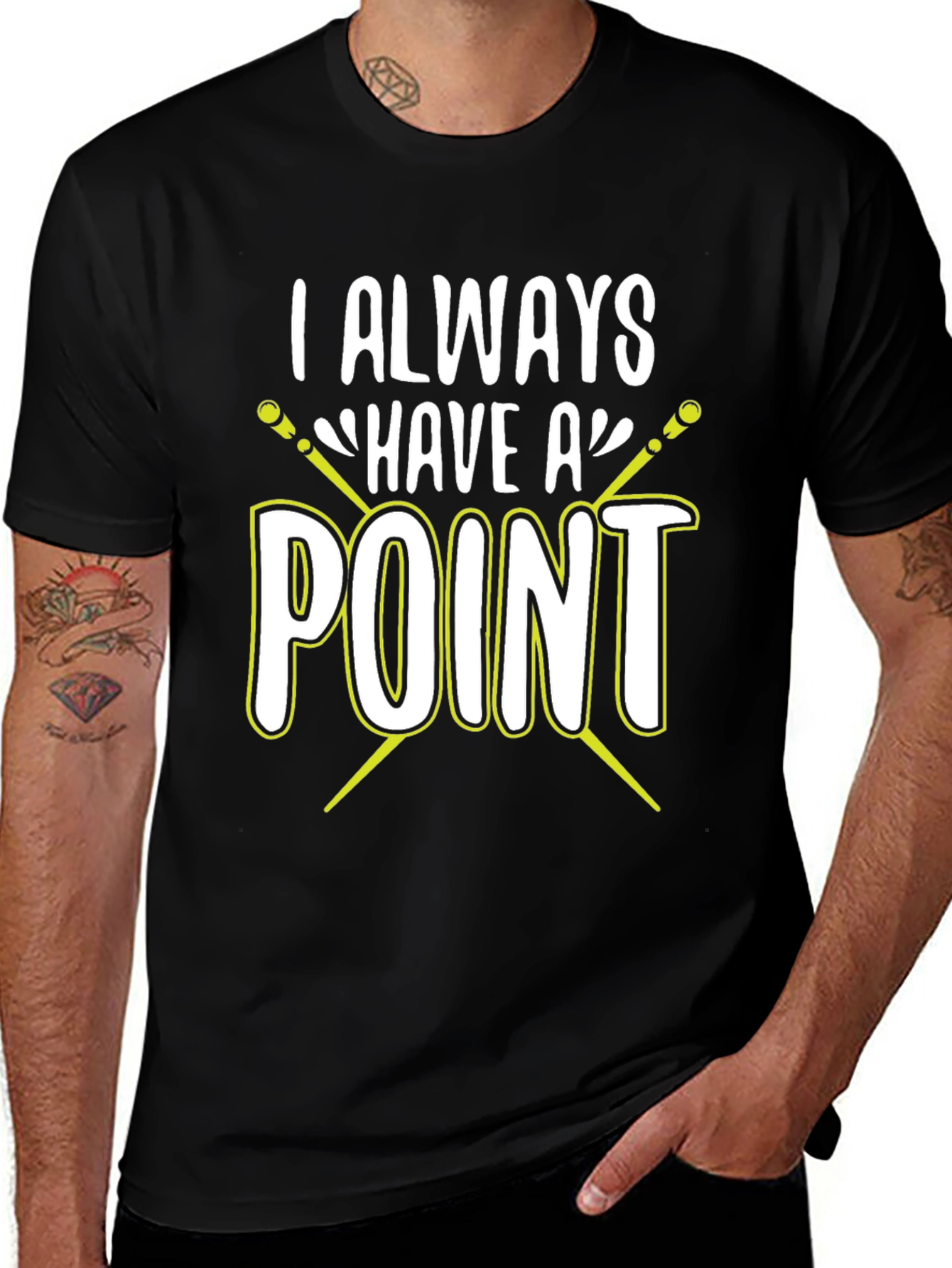Variant 30 of I Always Have A Point T-Shirt - Sarcastic Drummer Tee