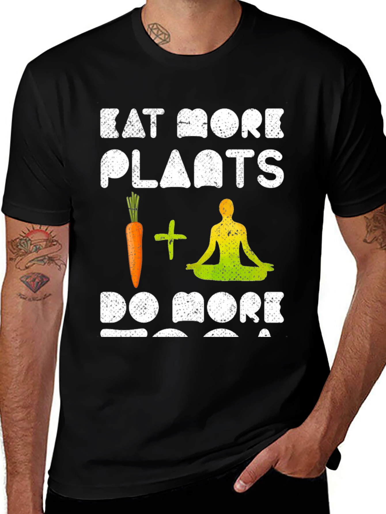Eat More Plants Do More Yoga Graphic Tee