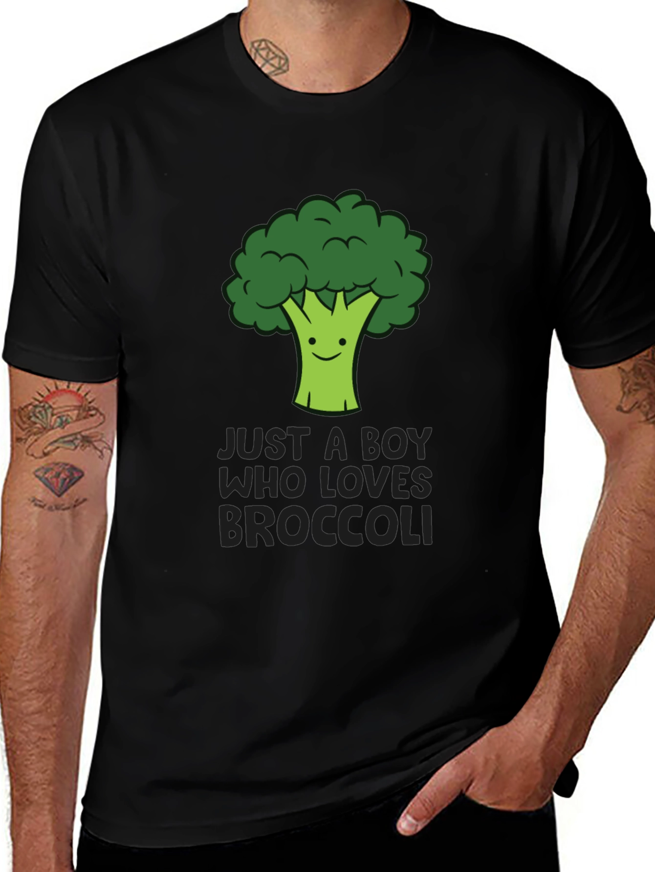 Variant 27 of Broccoli Lover Men's T-Shirt - Just a Boy Who Loves Broccoli