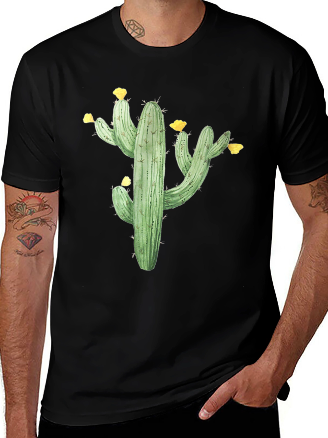 Variant 5 of Cactus Flower T-Shirt - Desert Bloom Tee