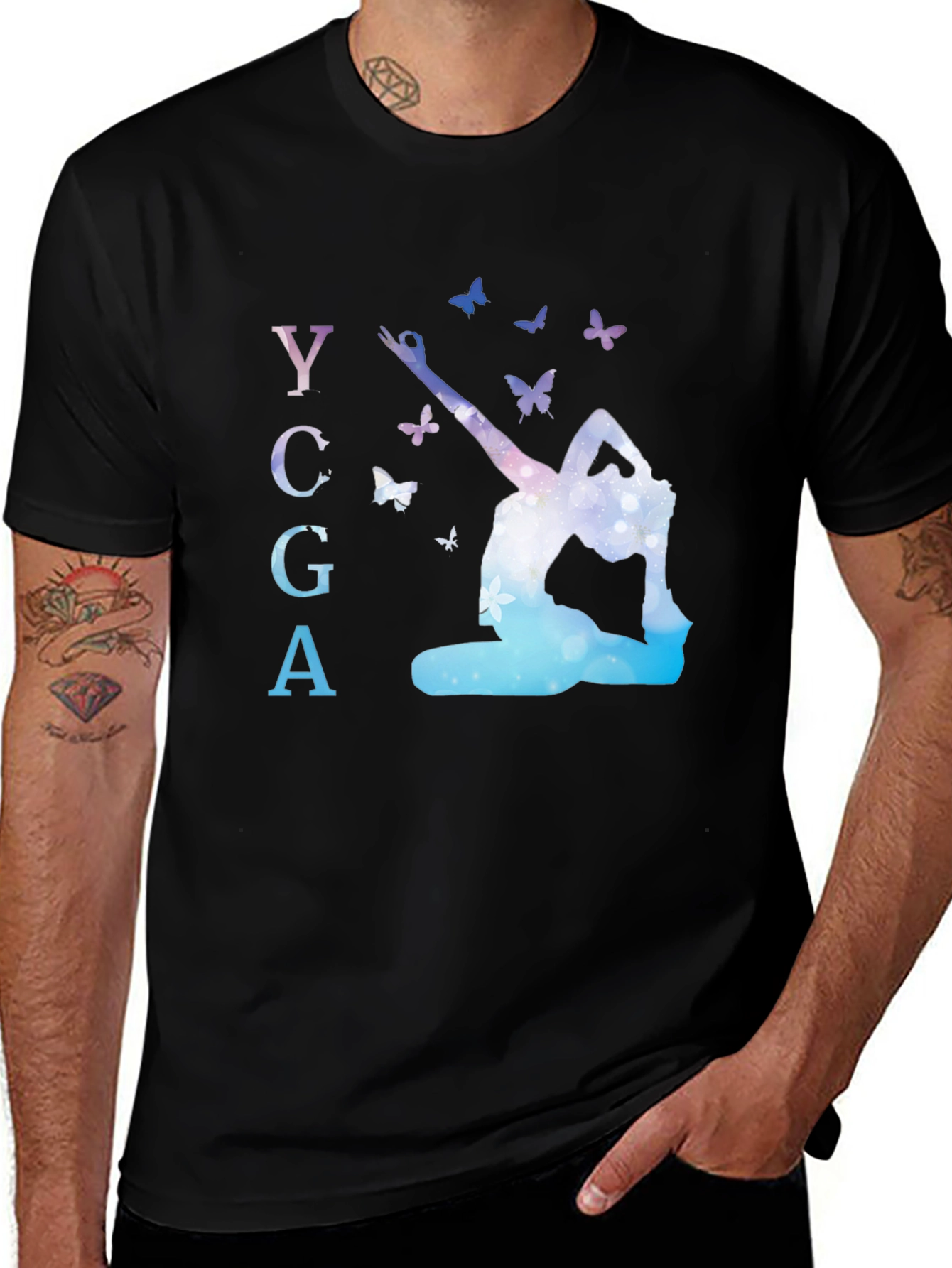 Variant 23 of Yoga Pose Butterfly T-Shirt