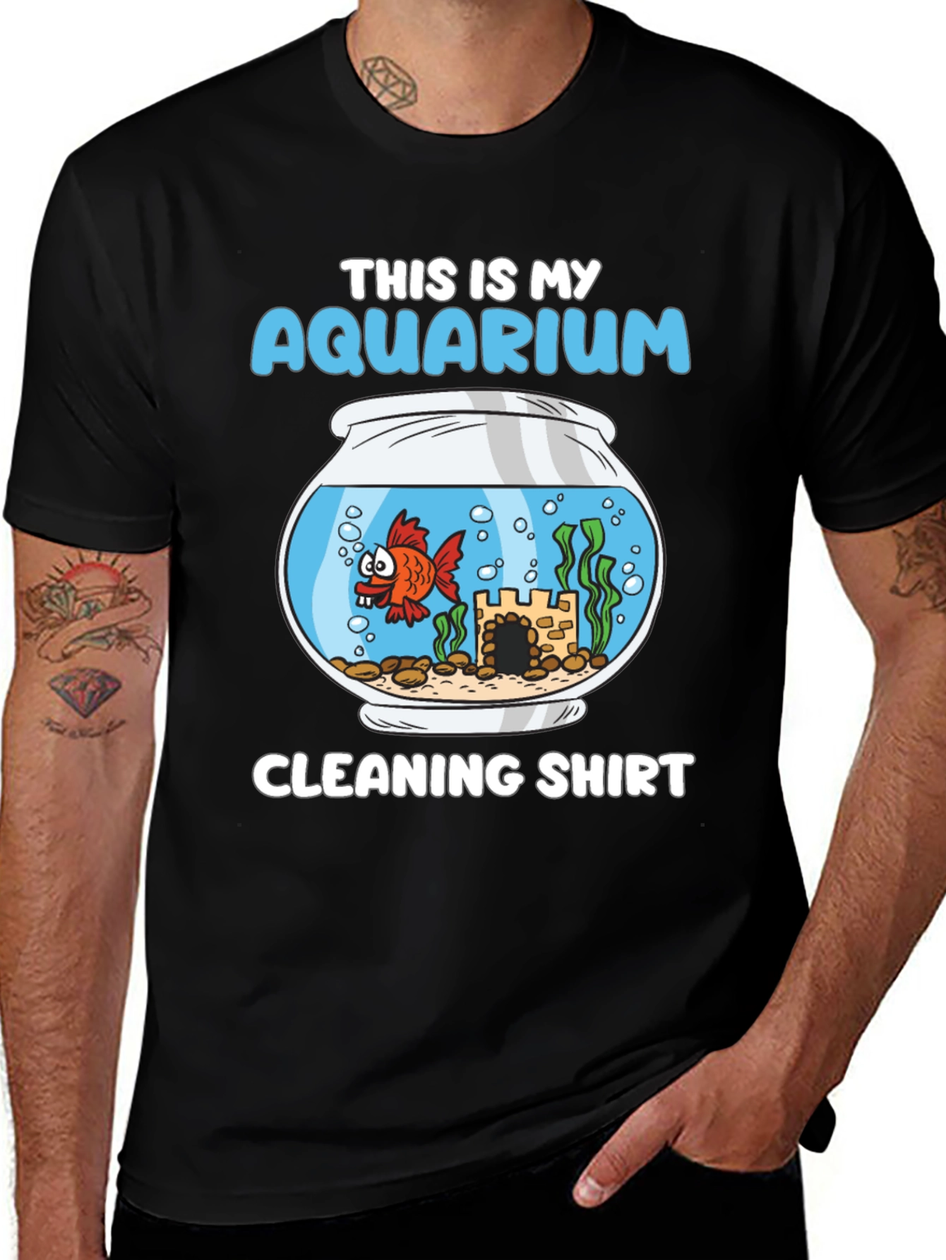 Variant 6 of Aquarium Cleaning Shirt - Funny Fish Keeper Tee