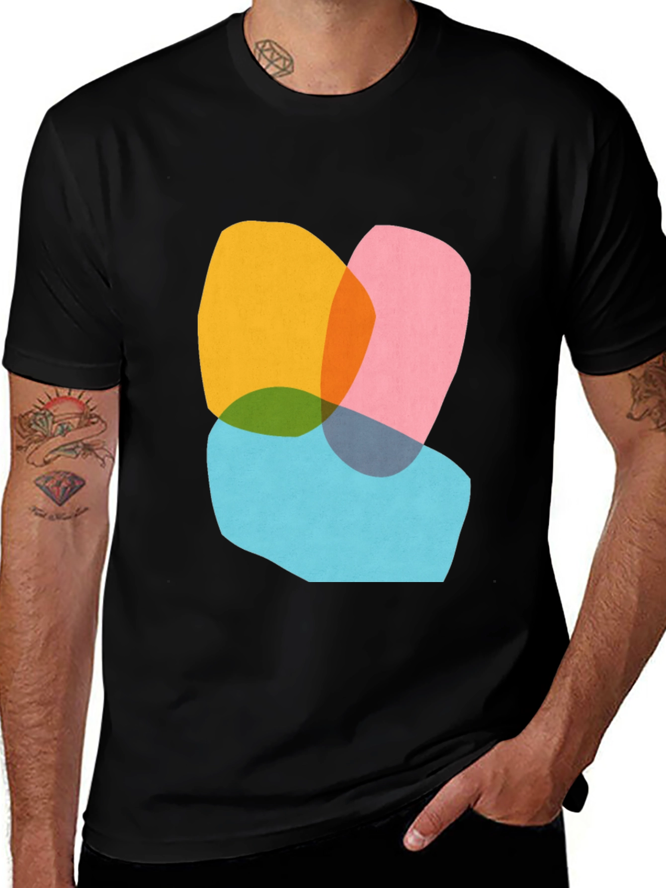 Variant 7 of Abstract Graphic Tee - Modern Art Shirt