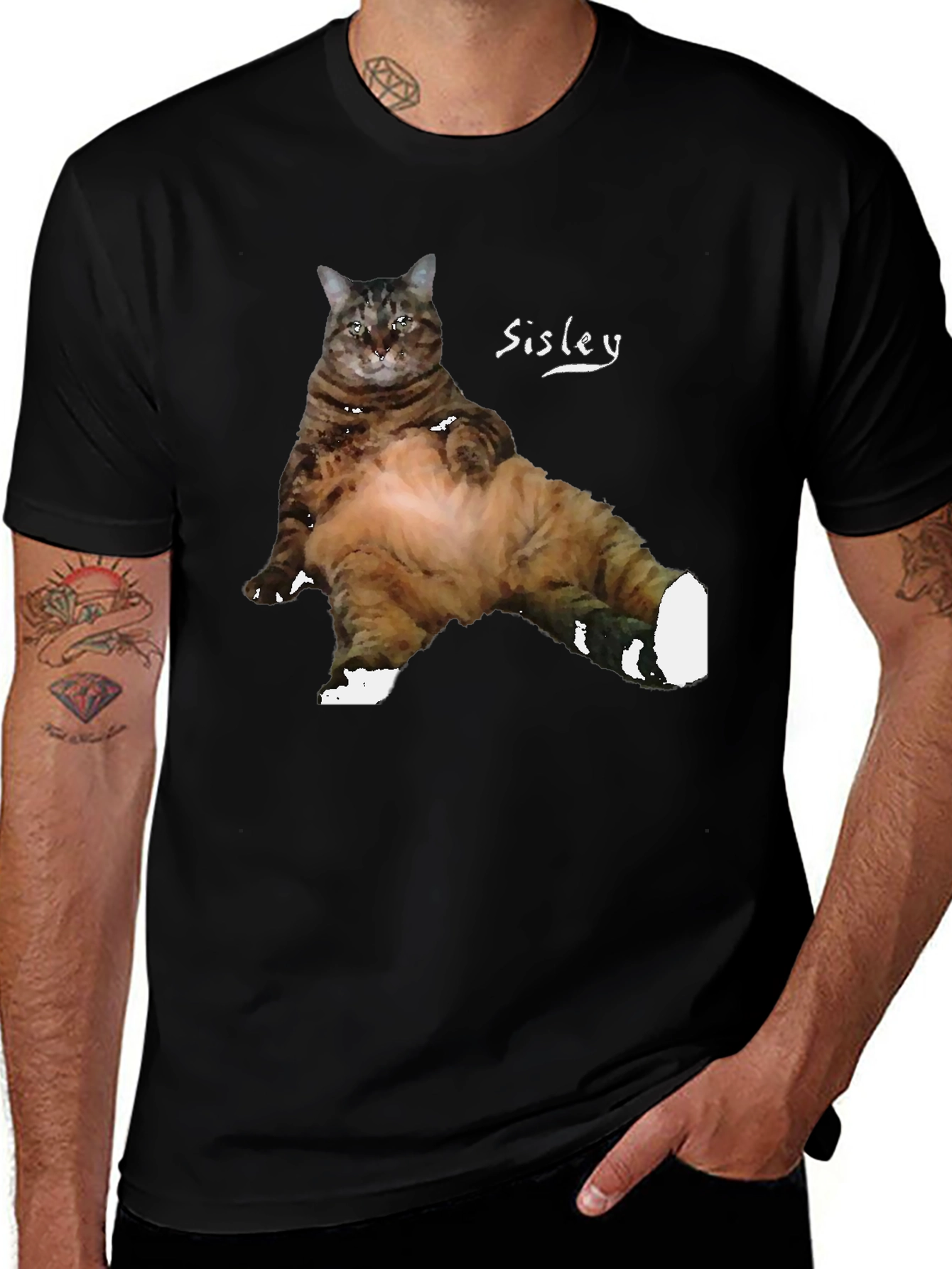 Variant 16 of Funny Cat T-Shirt - Sisley Cat Design