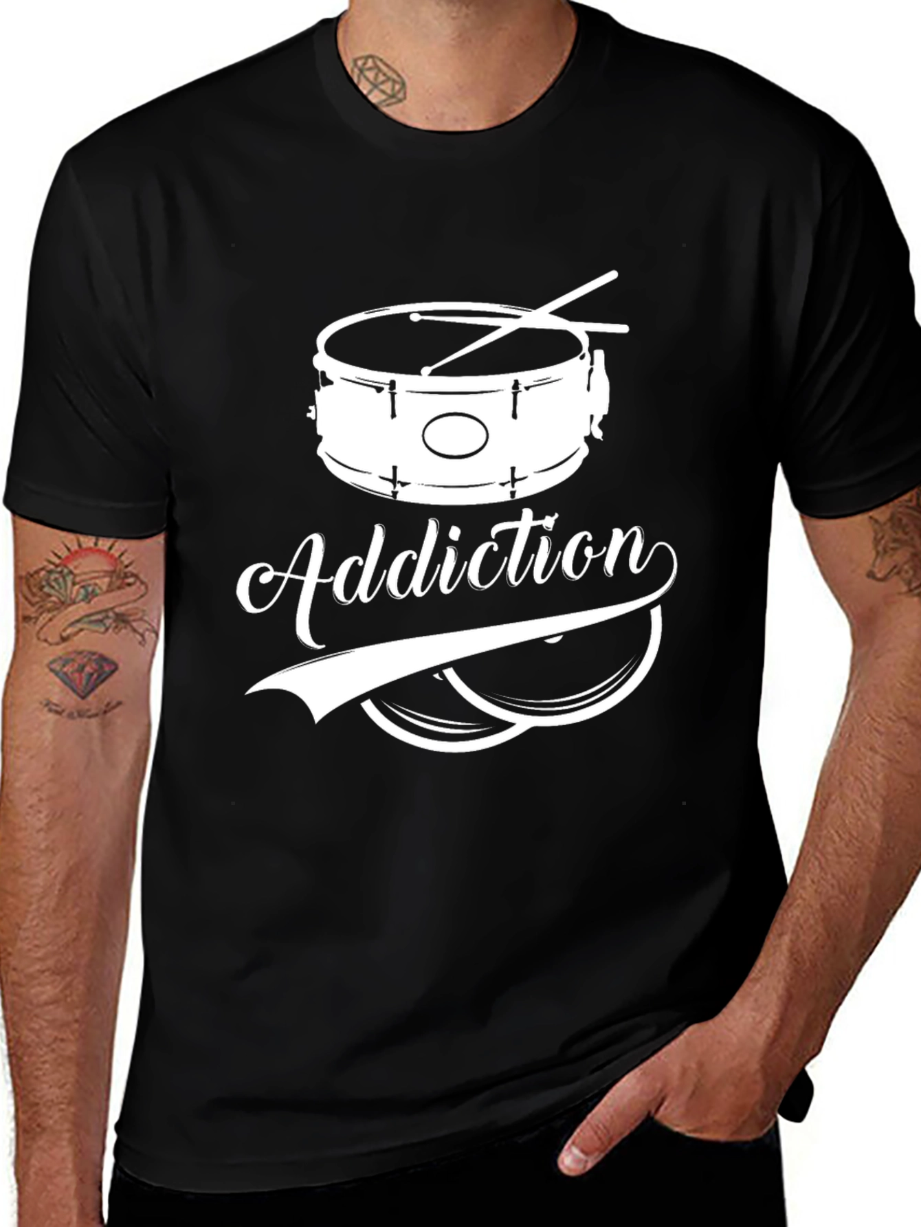 Variant 28 of Drum Addiction T-Shirt - Musician Tee