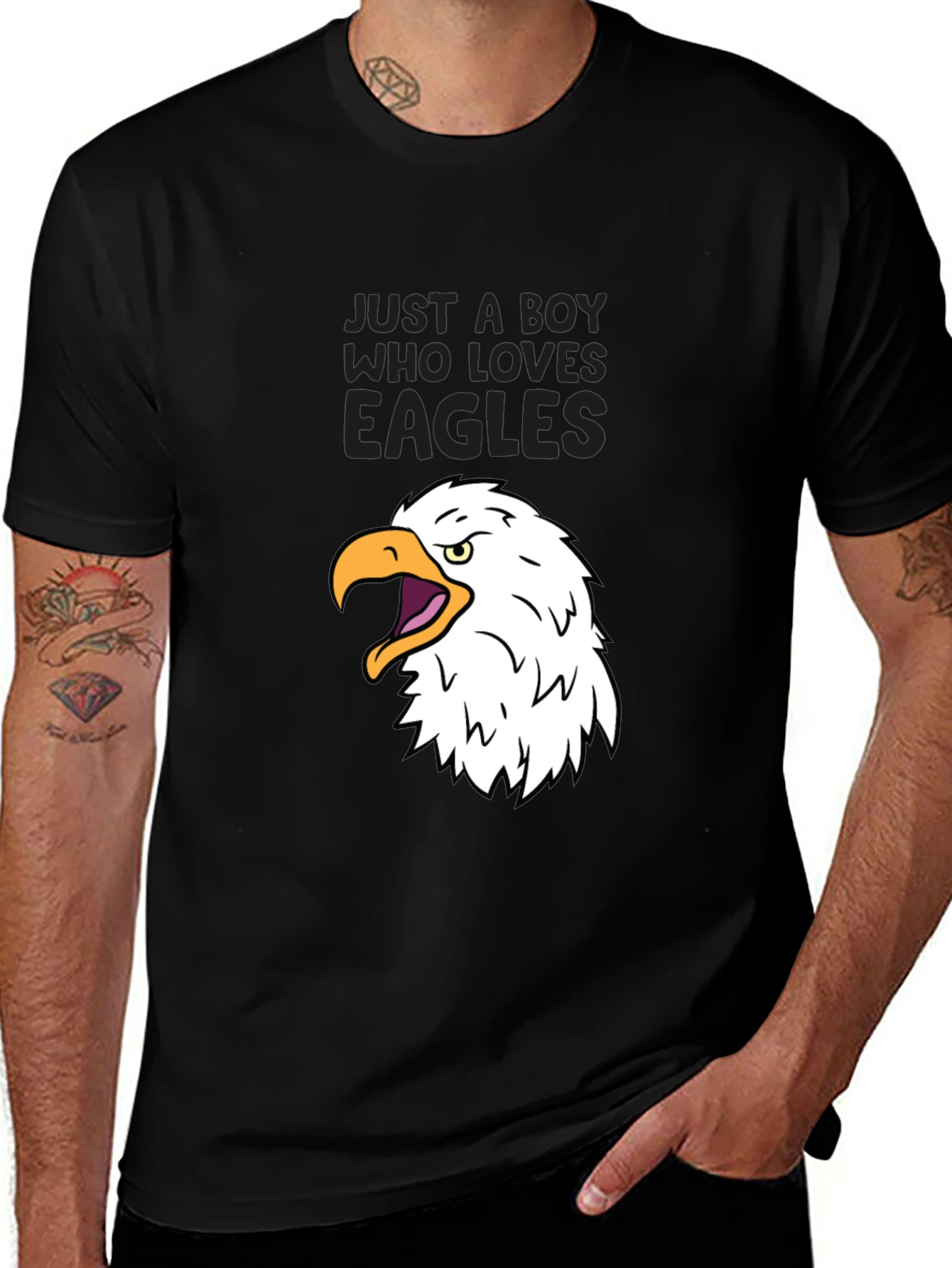 Variant 14 of Boy Who Loves Eagles Graphic T-Shirt