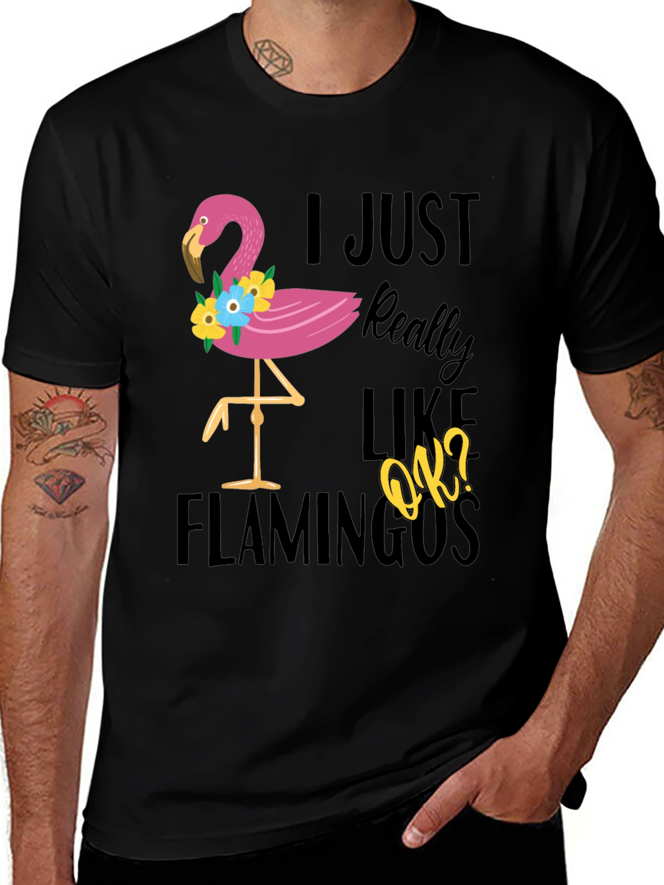 Variant 30 of I Just Really Like Flamingos T-Shirt