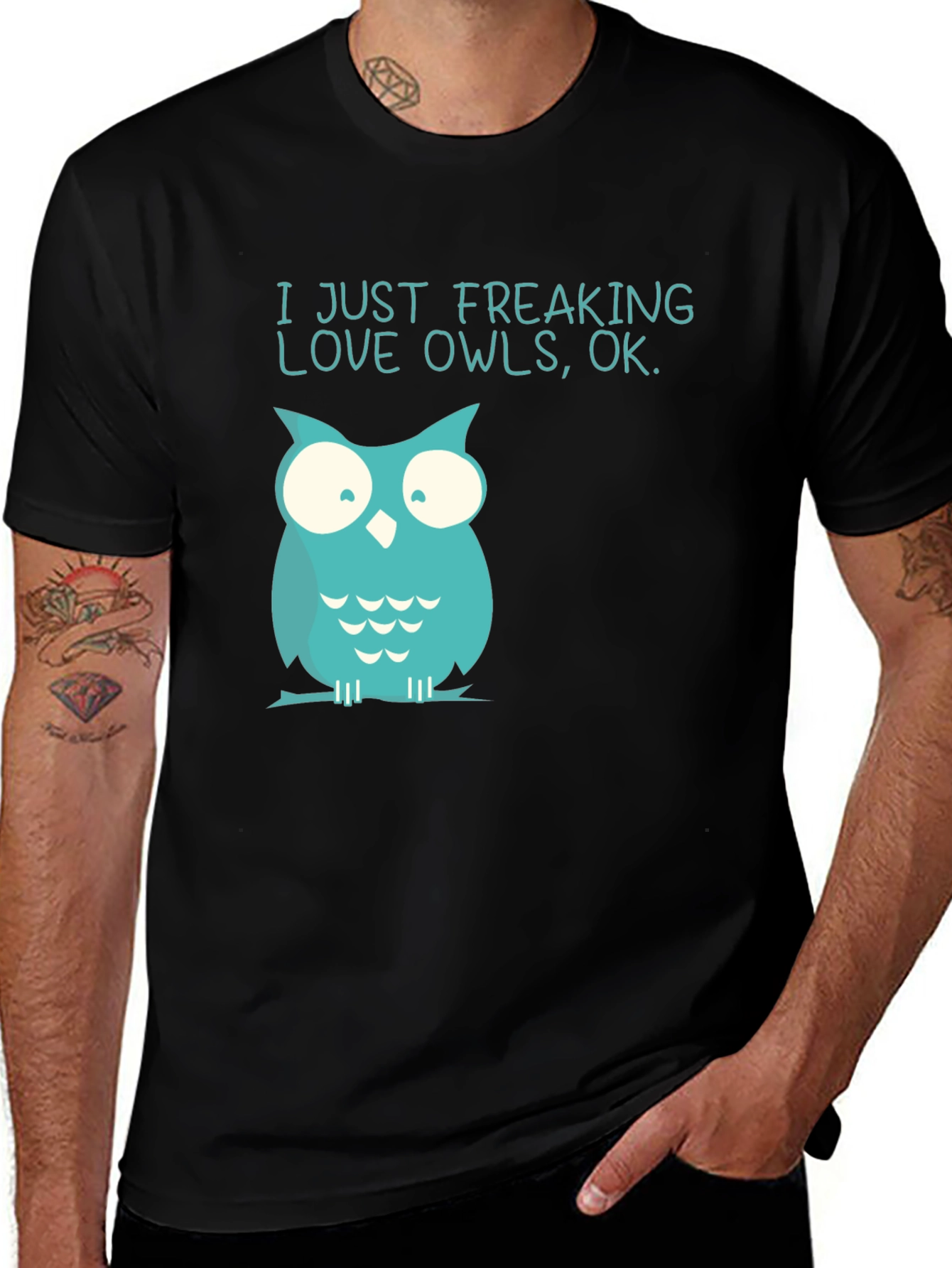 Variant 21 of Funny Owl T-Shirt - I Just Freaking Love Owls