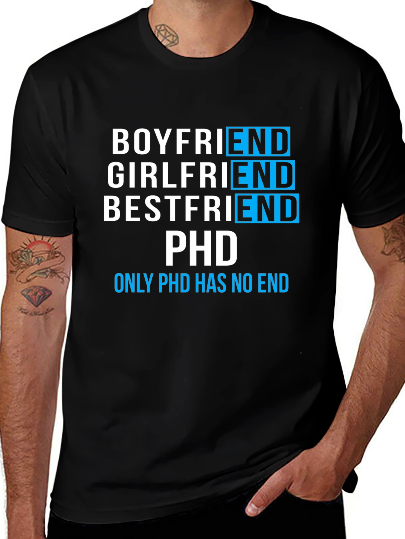 Variant 20 of Funny PhD Student T-Shirt - Boyfriend, Girlfriend, Bestfriend