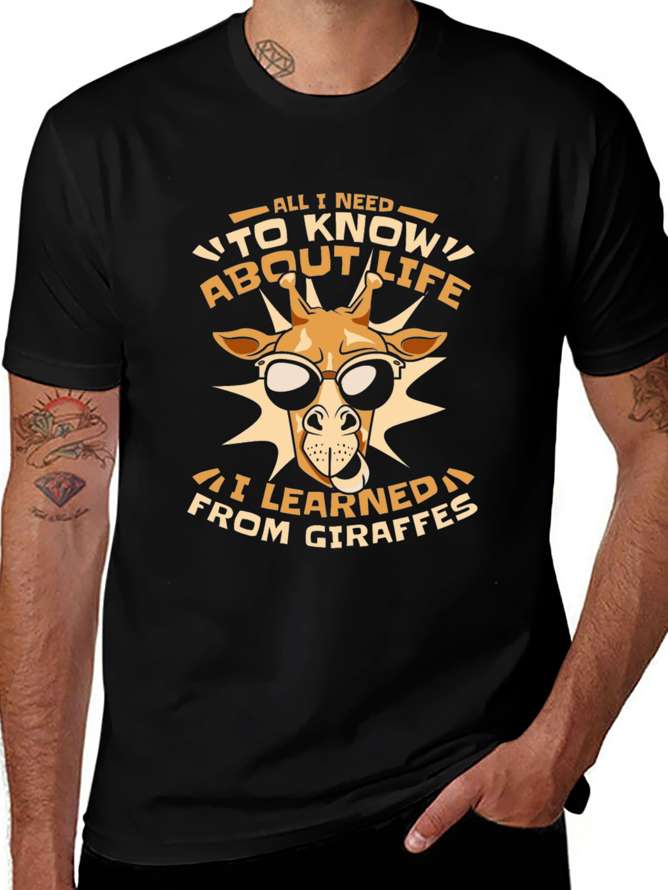 Variant 10 of Giraffe Life Lesson Graphic Tee
