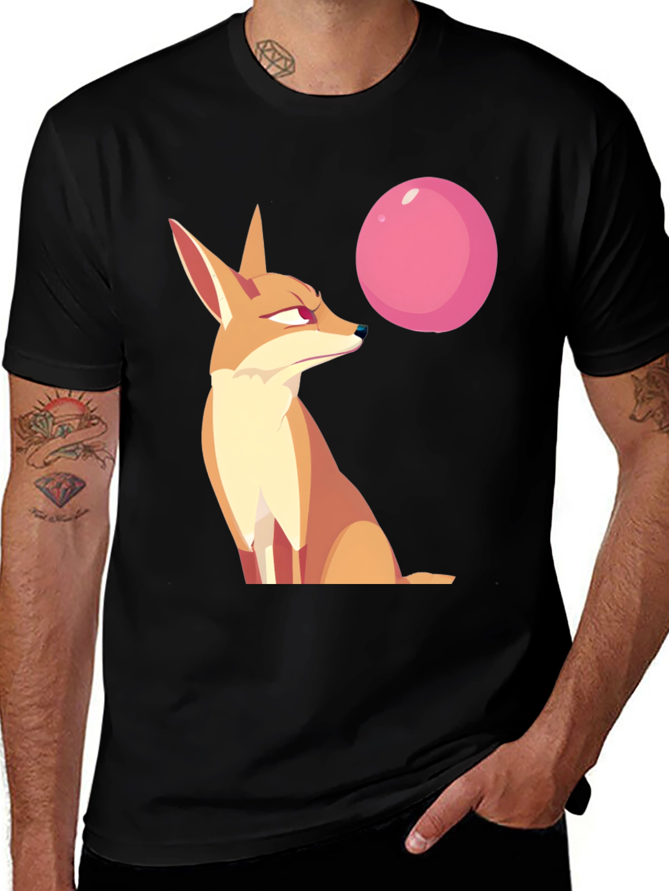 Variant 27 of Fox Bubblegum Graphic Tee