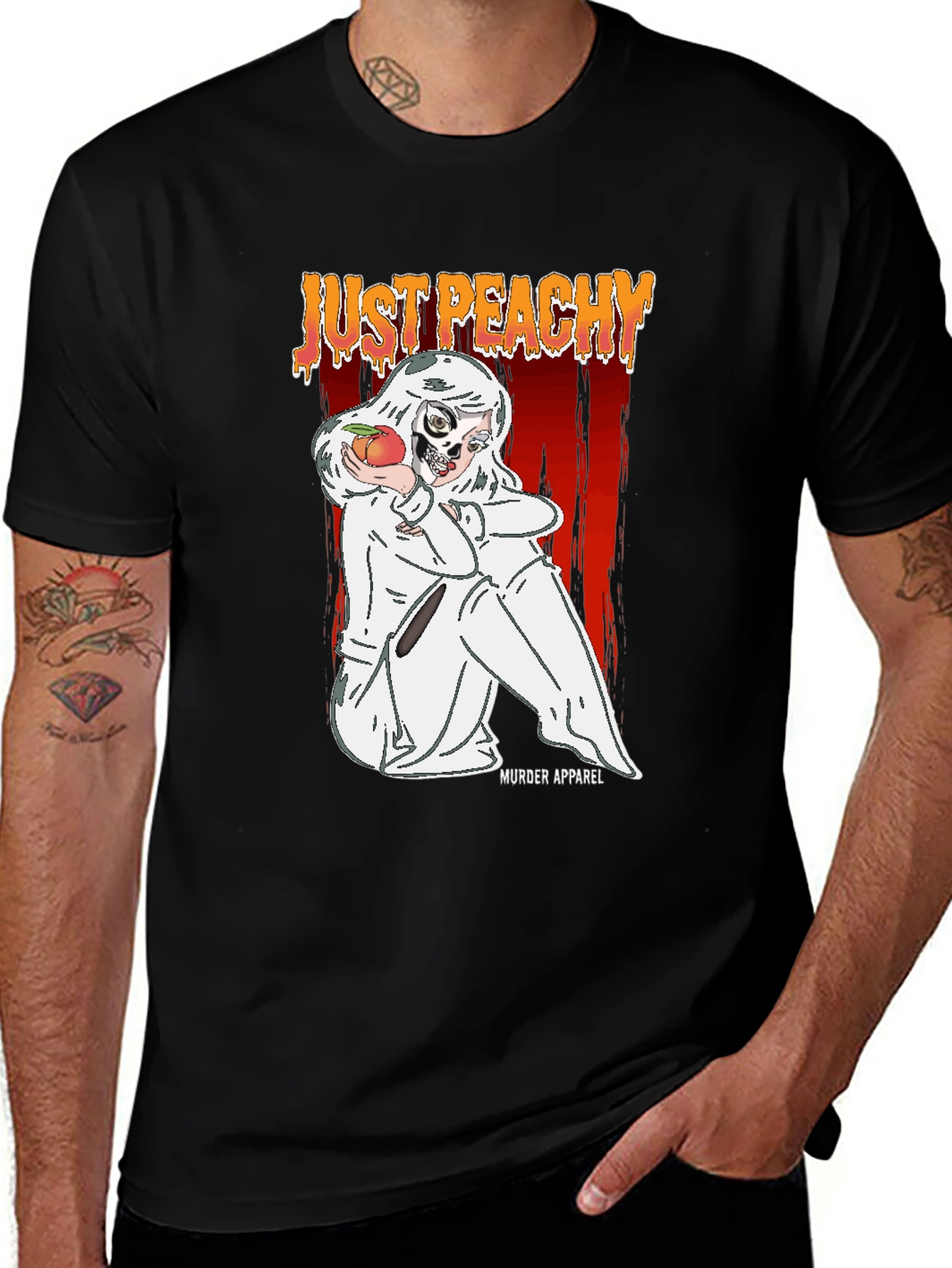 Variant 8 of Just Peachy Graphic T-Shirt - Murder Apparel
